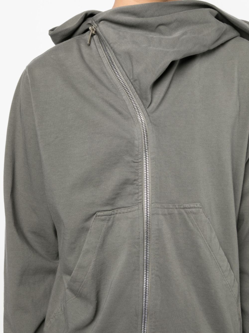 ribbed cotton hooded jacket - 5