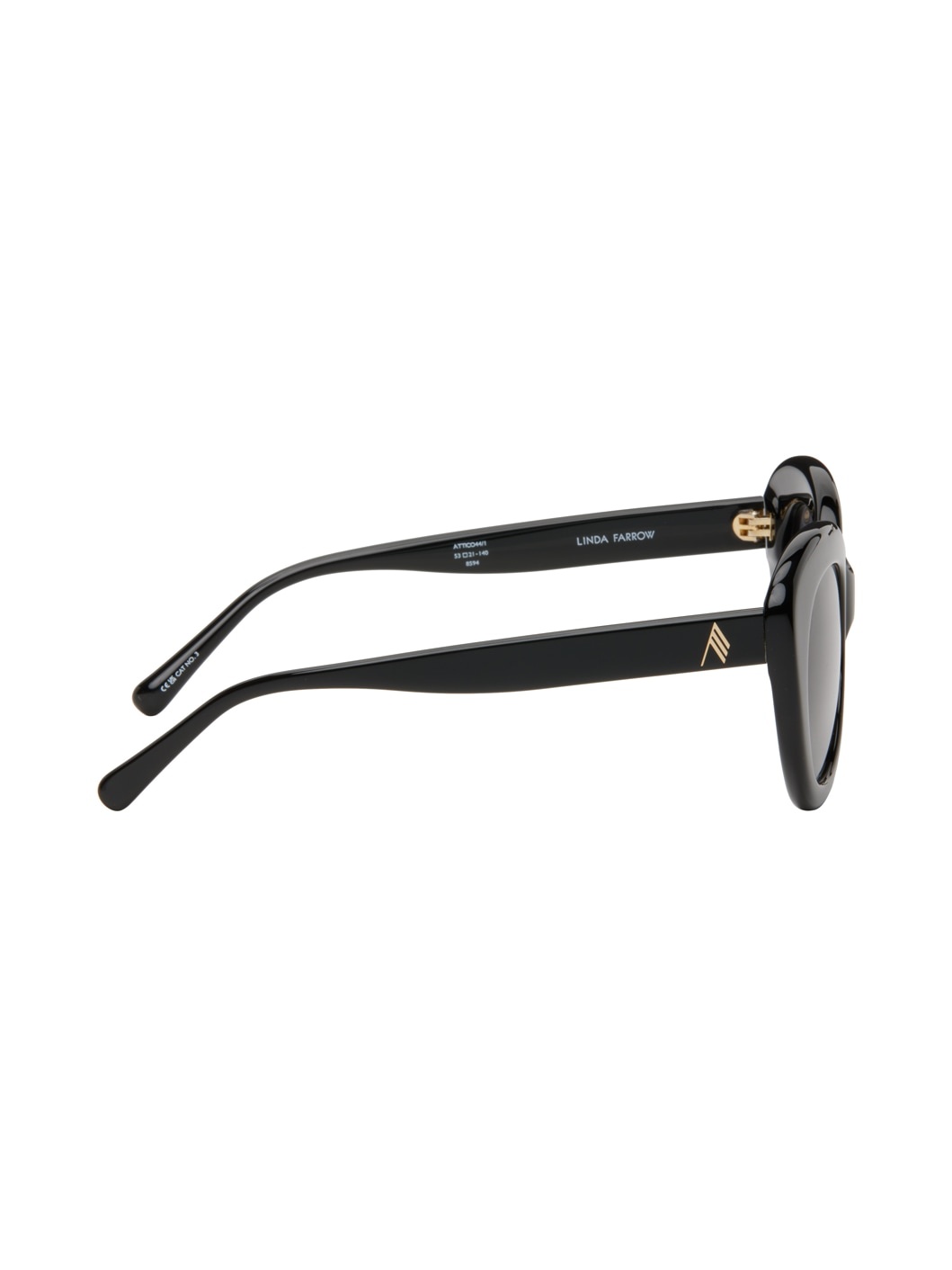 Black Linda Farrow Edition Agnes Sunglasses - 2