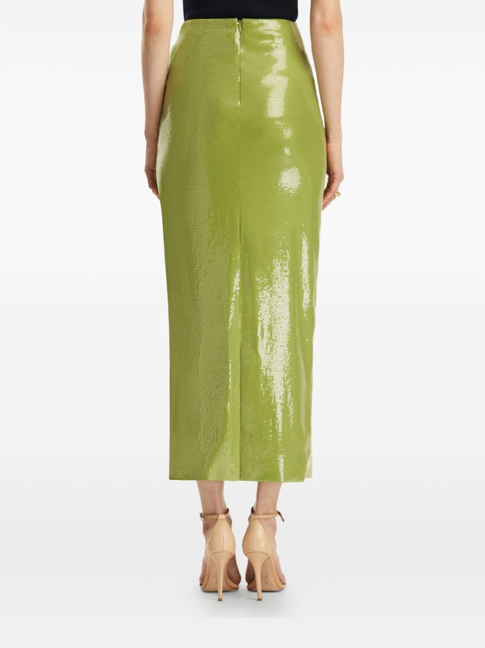 sequinned pencil skirt - 4