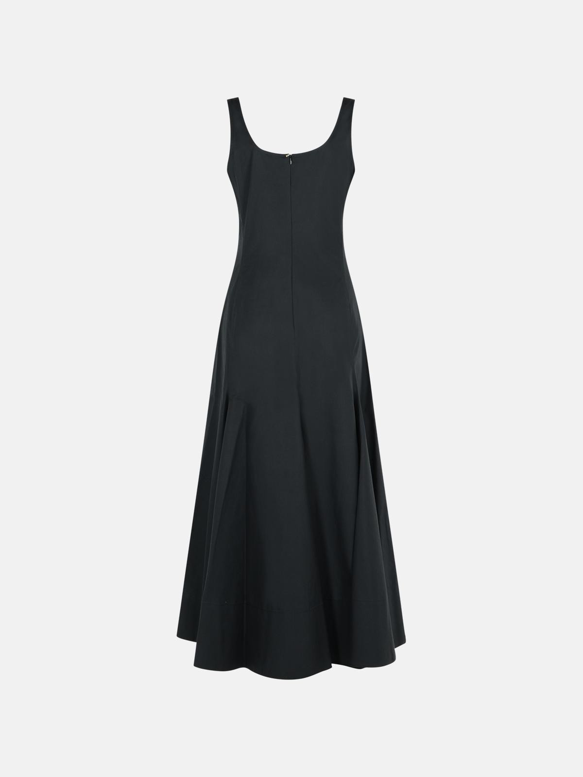 'GALANTE' BLACK COTTON DRESS - 3