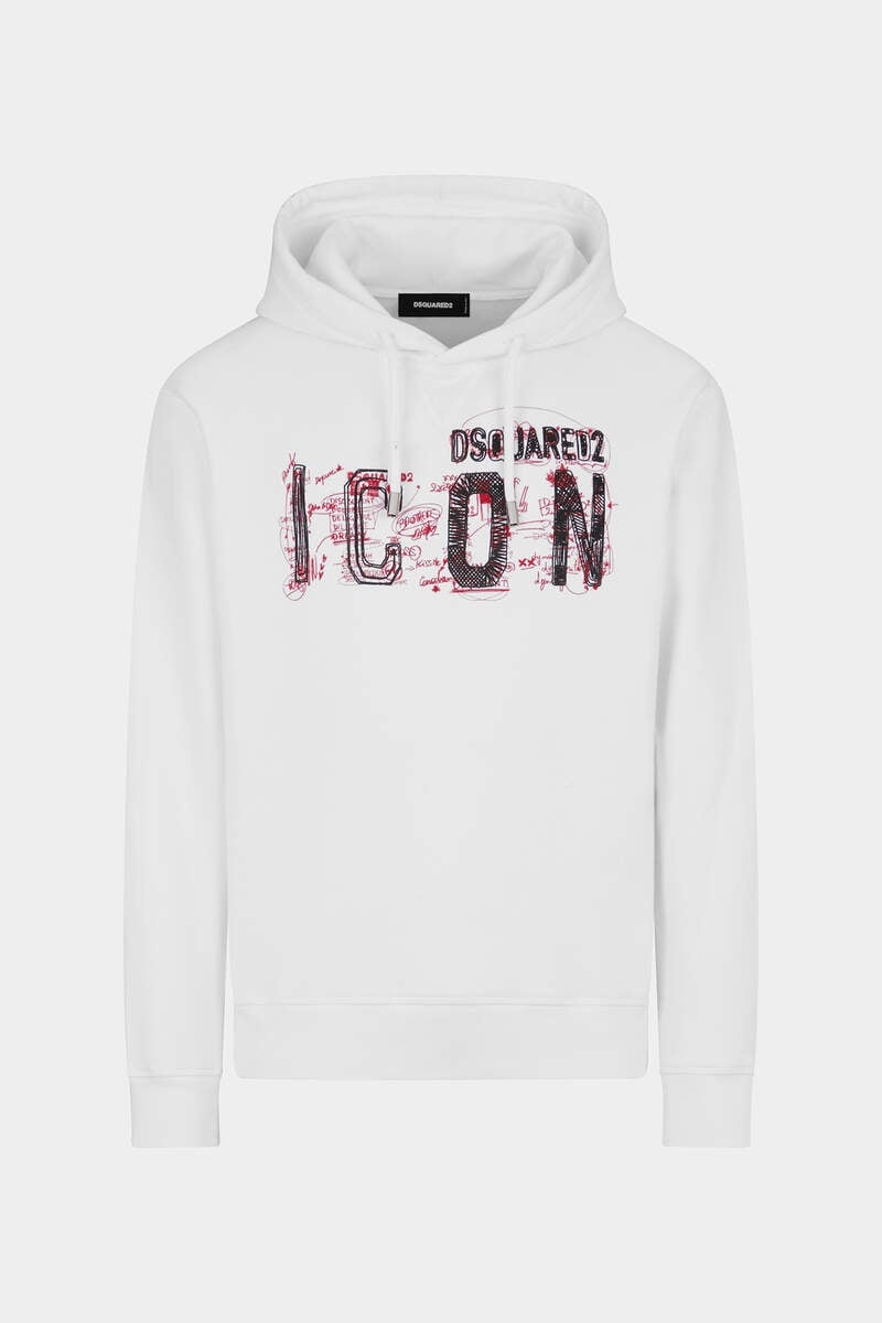 ICON SCRIBBLE COOL FIT HOODIE SWEATSHIRT - 1