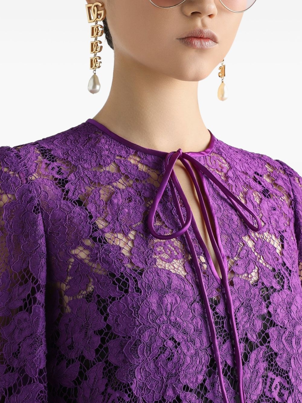 Cordonetto lace dress - 5