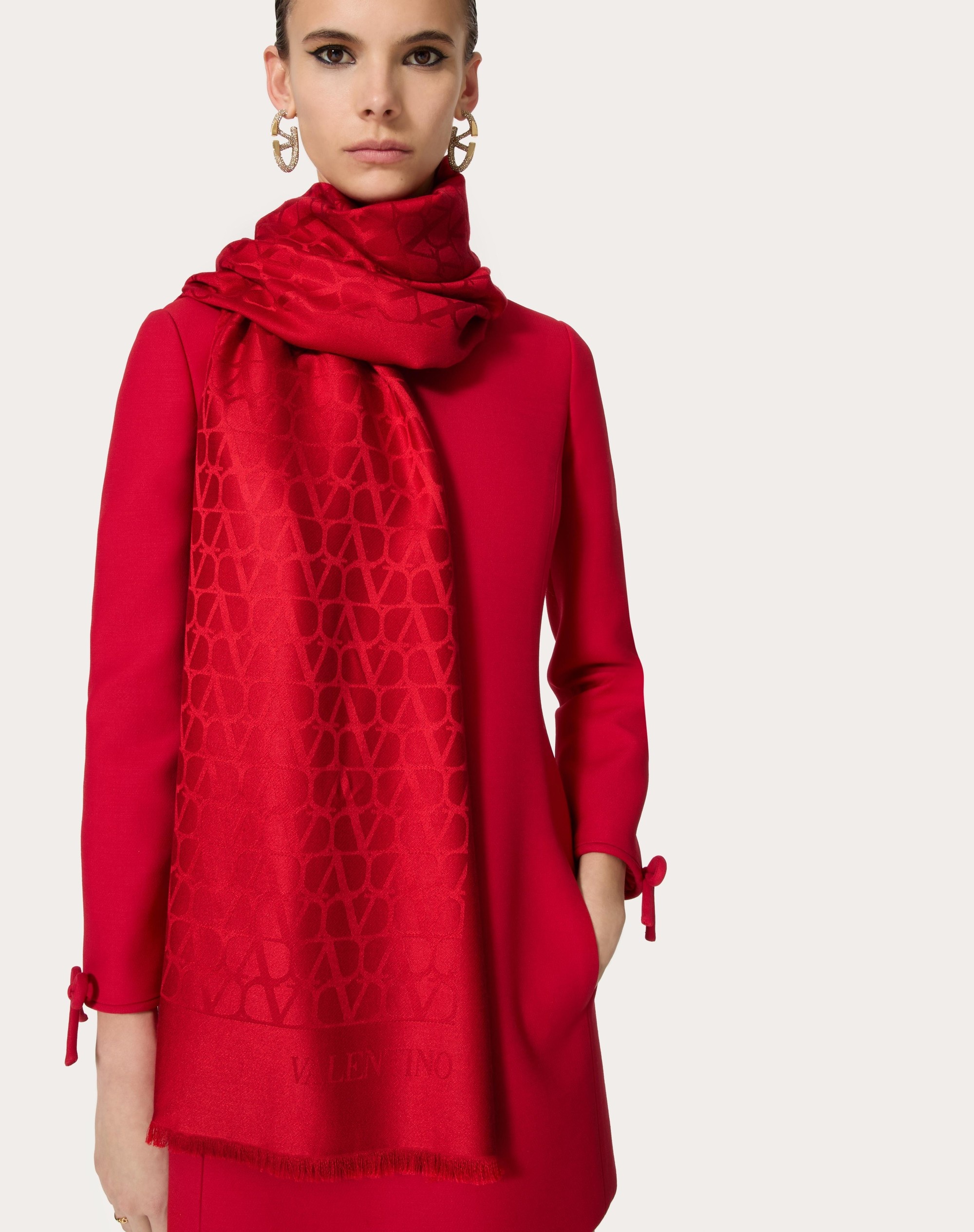 TOILE ICONOGRAPHE STOLE IN SILK AND WOOL - 4