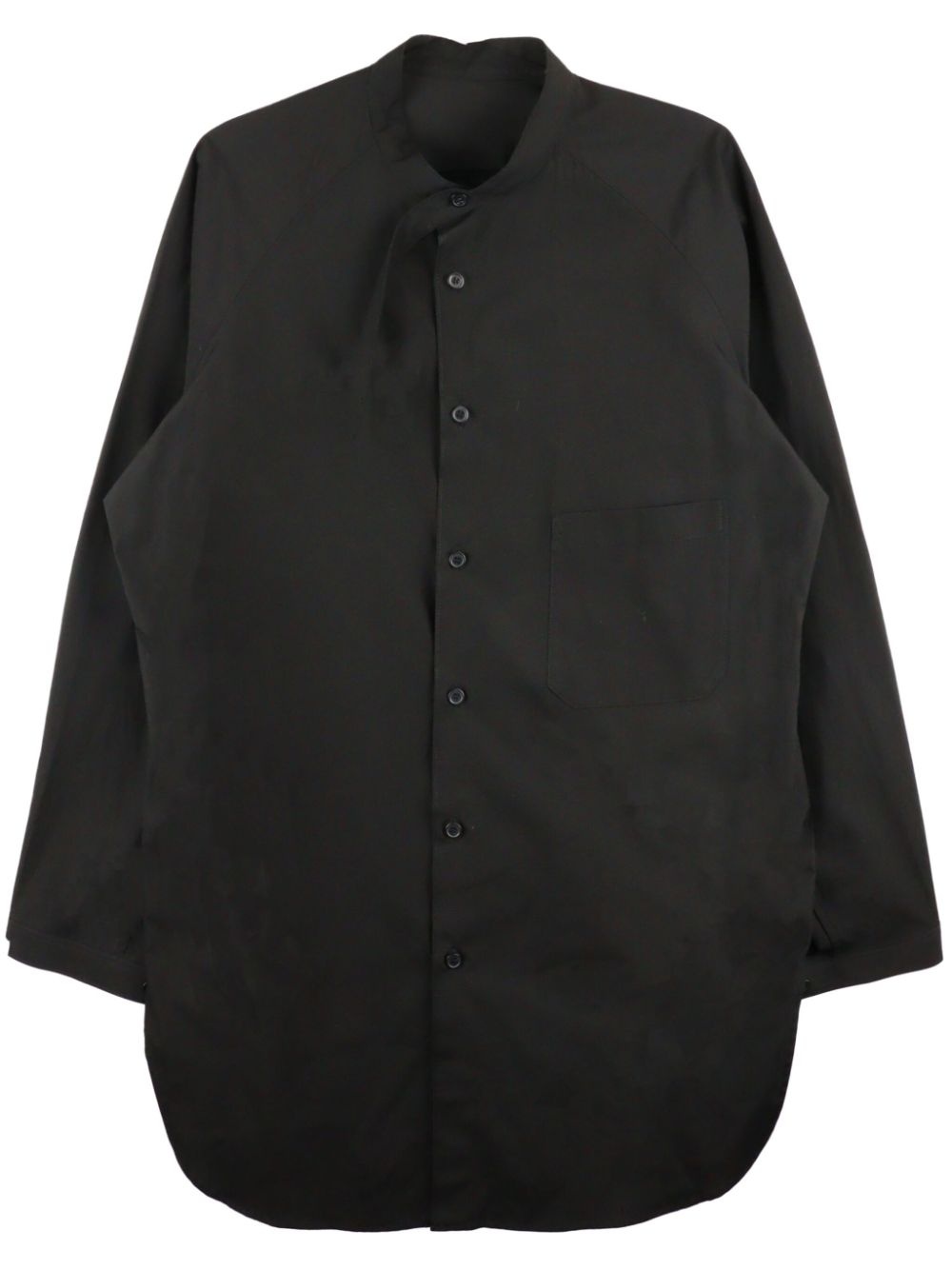 tie-neck cotton shirt - 1