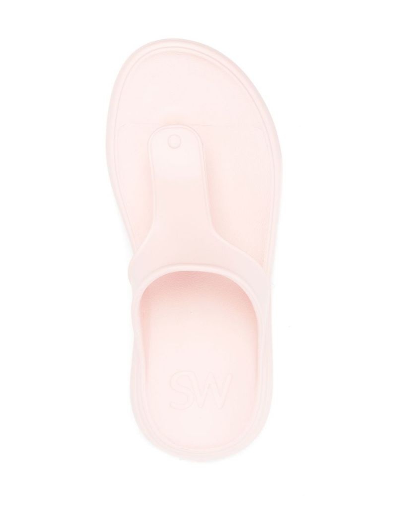 open toe slip-on sandals - 4