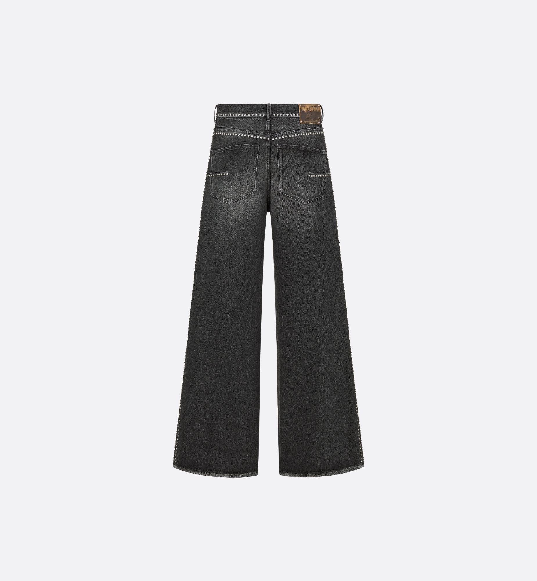 Flared Studded Jeans - 2