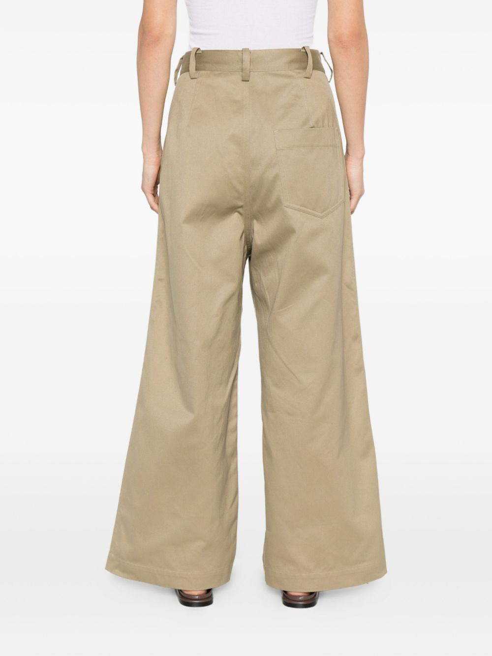 pleated-front trousers - 4