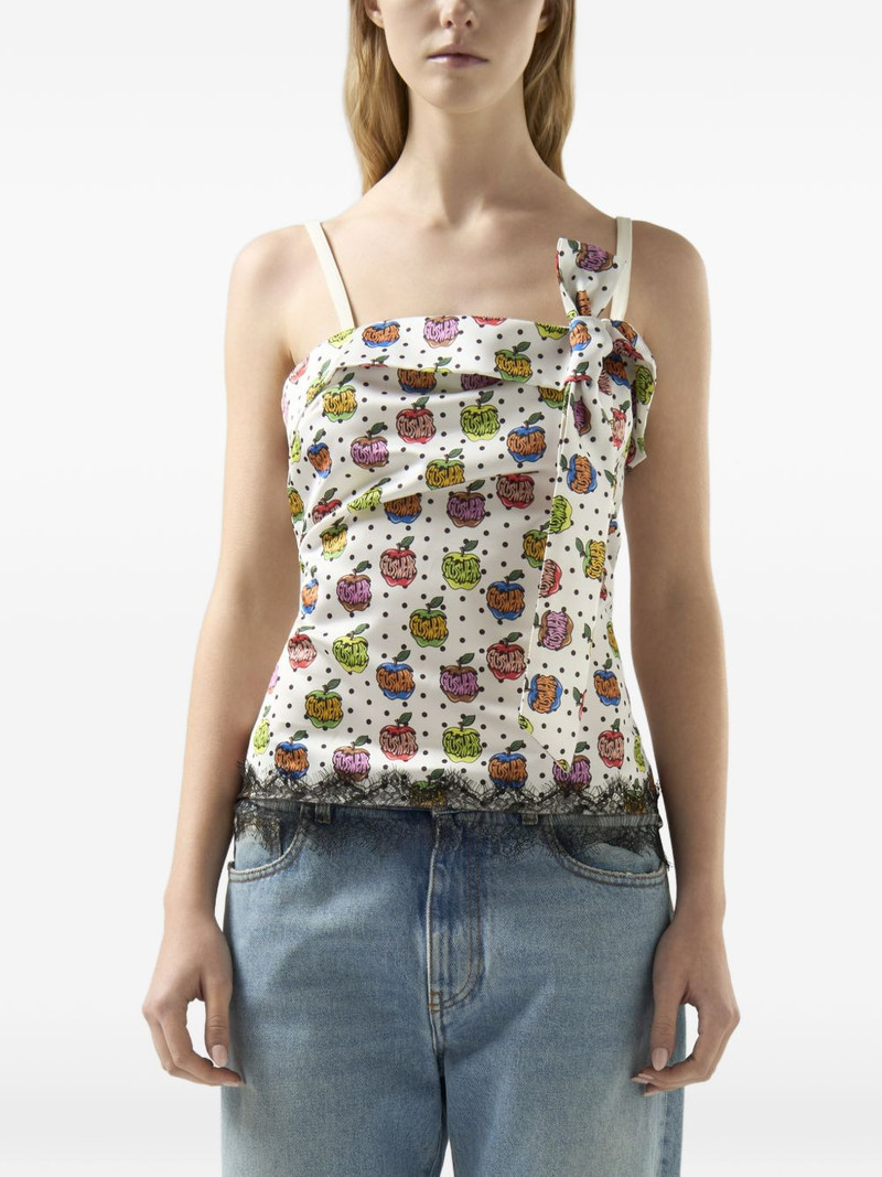 Apple-print bandeau top 3