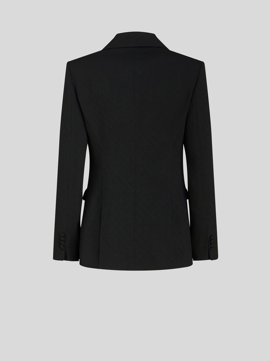 WOOL JACKET WITH STRIPED LINING - 5