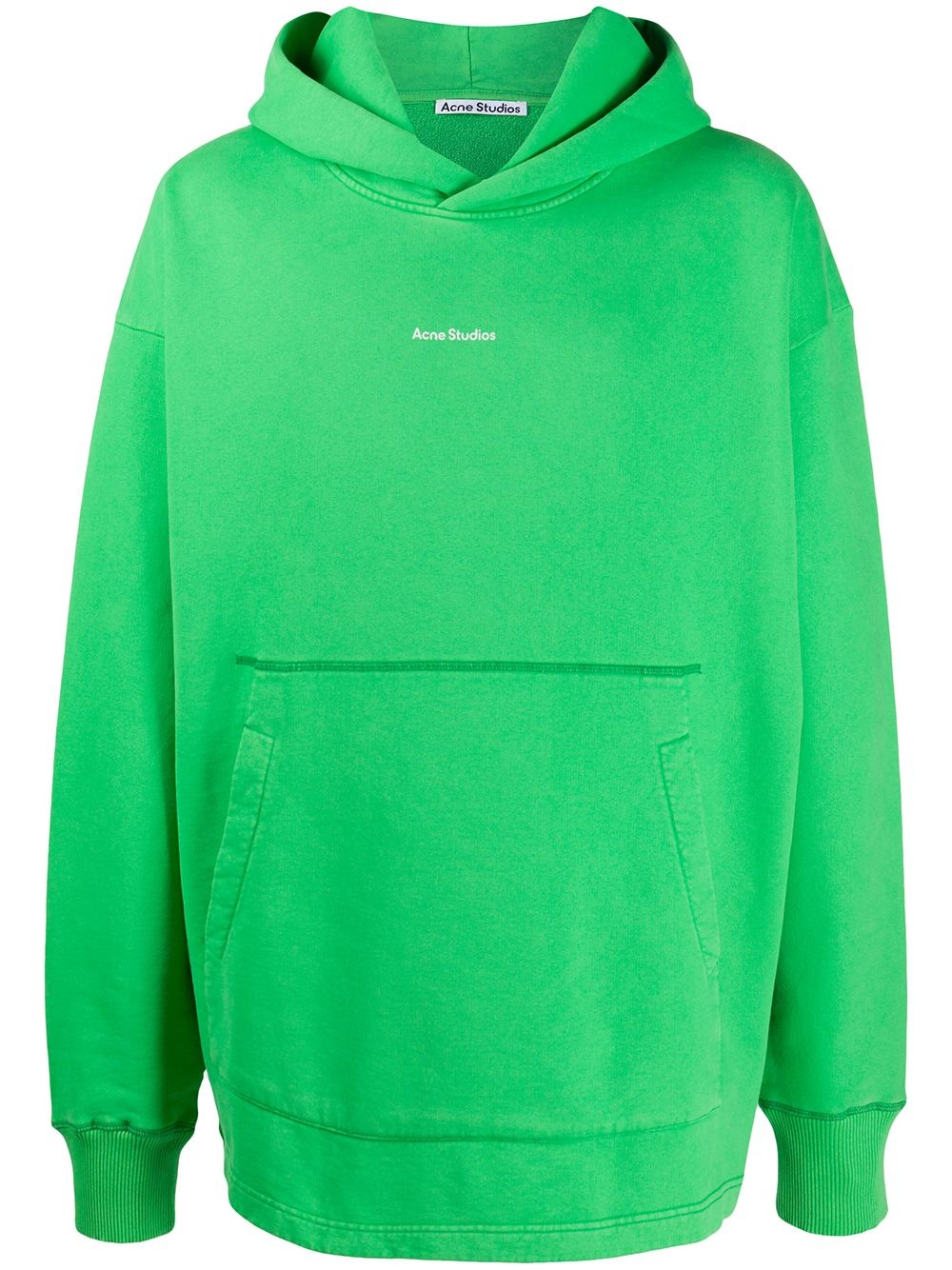 logo print hooded sweatshirt - 1