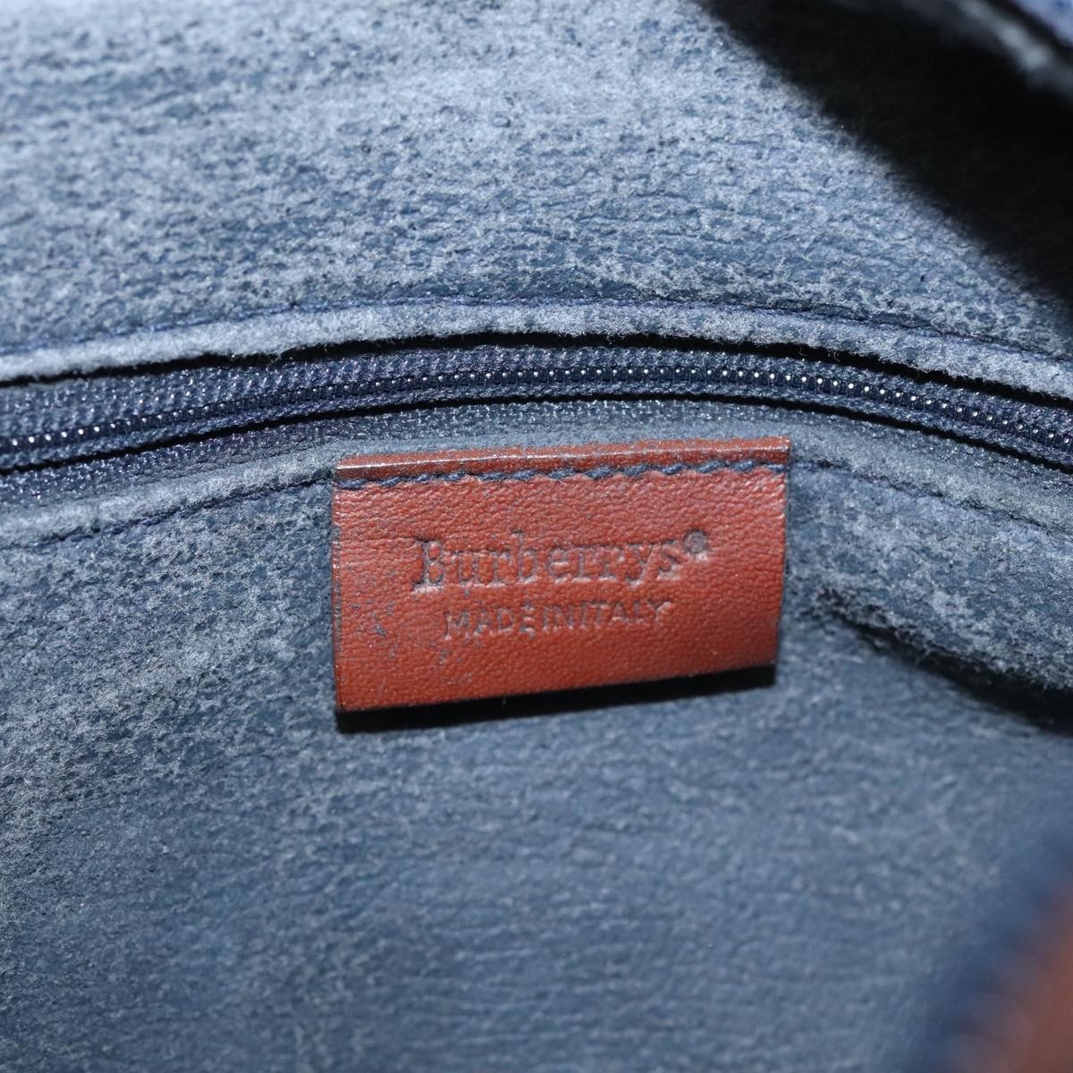 Burberry Shoulder Bag Suede Navy - 16