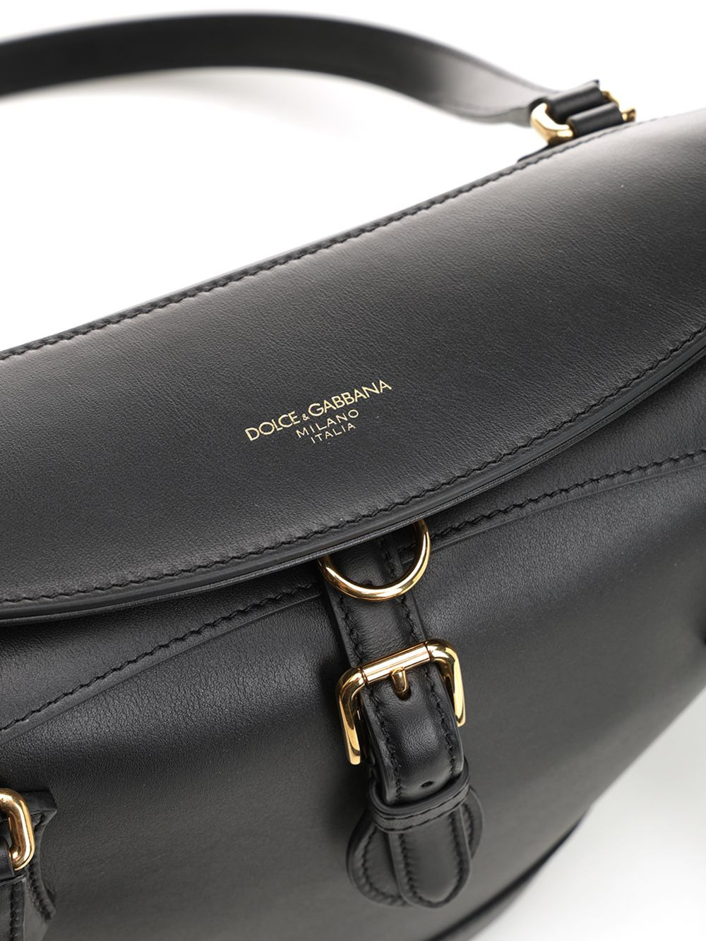 Leather Shoulder Bag Shoulder Bags Black - 5