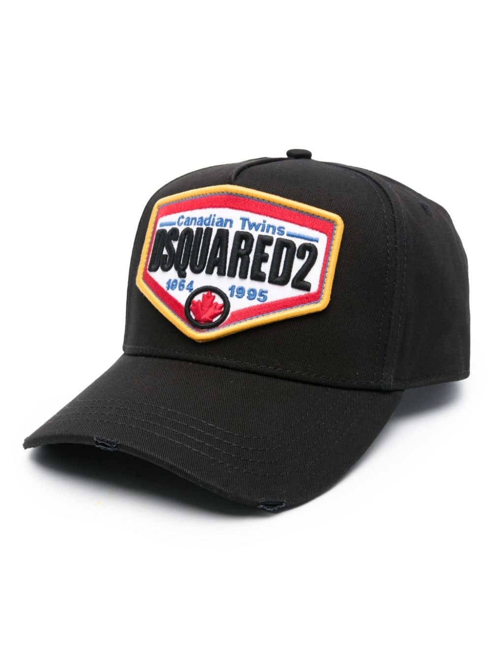 Dsquared2 Cappellino Nero Uomo Patch Logo - 1