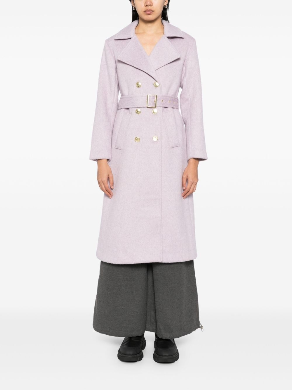 fuzzy trench coat - 2