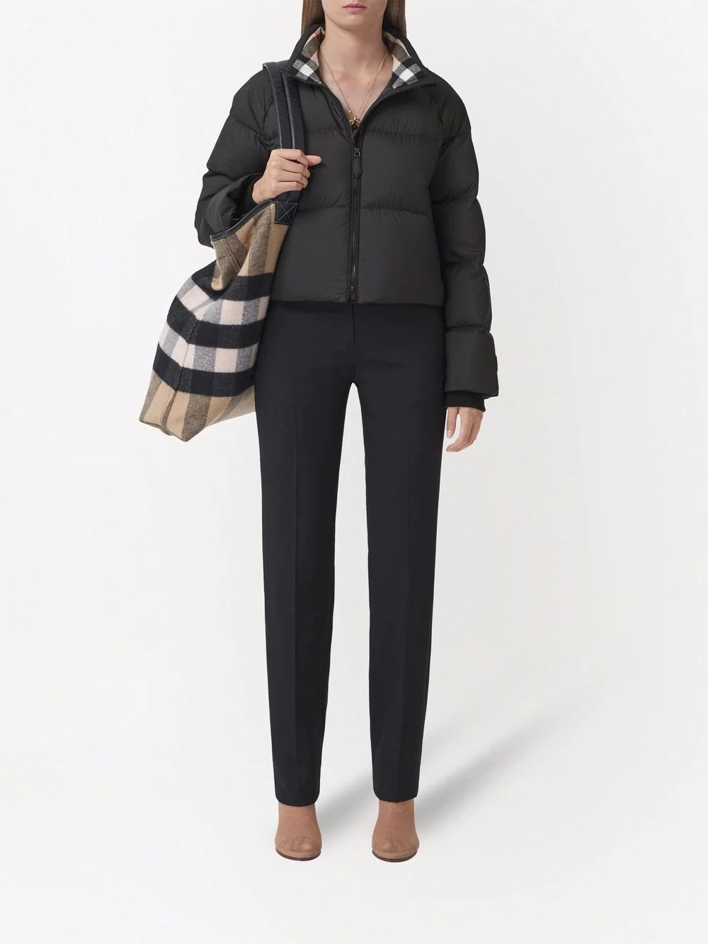 cropped padded jacket - 2