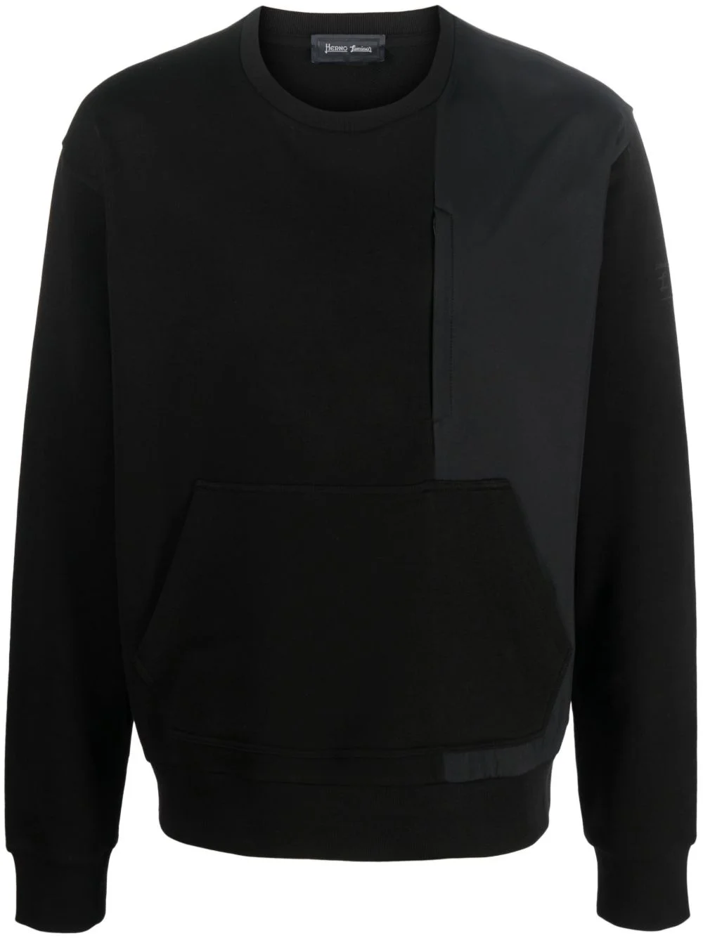 panelled-design sweatshirt - 1