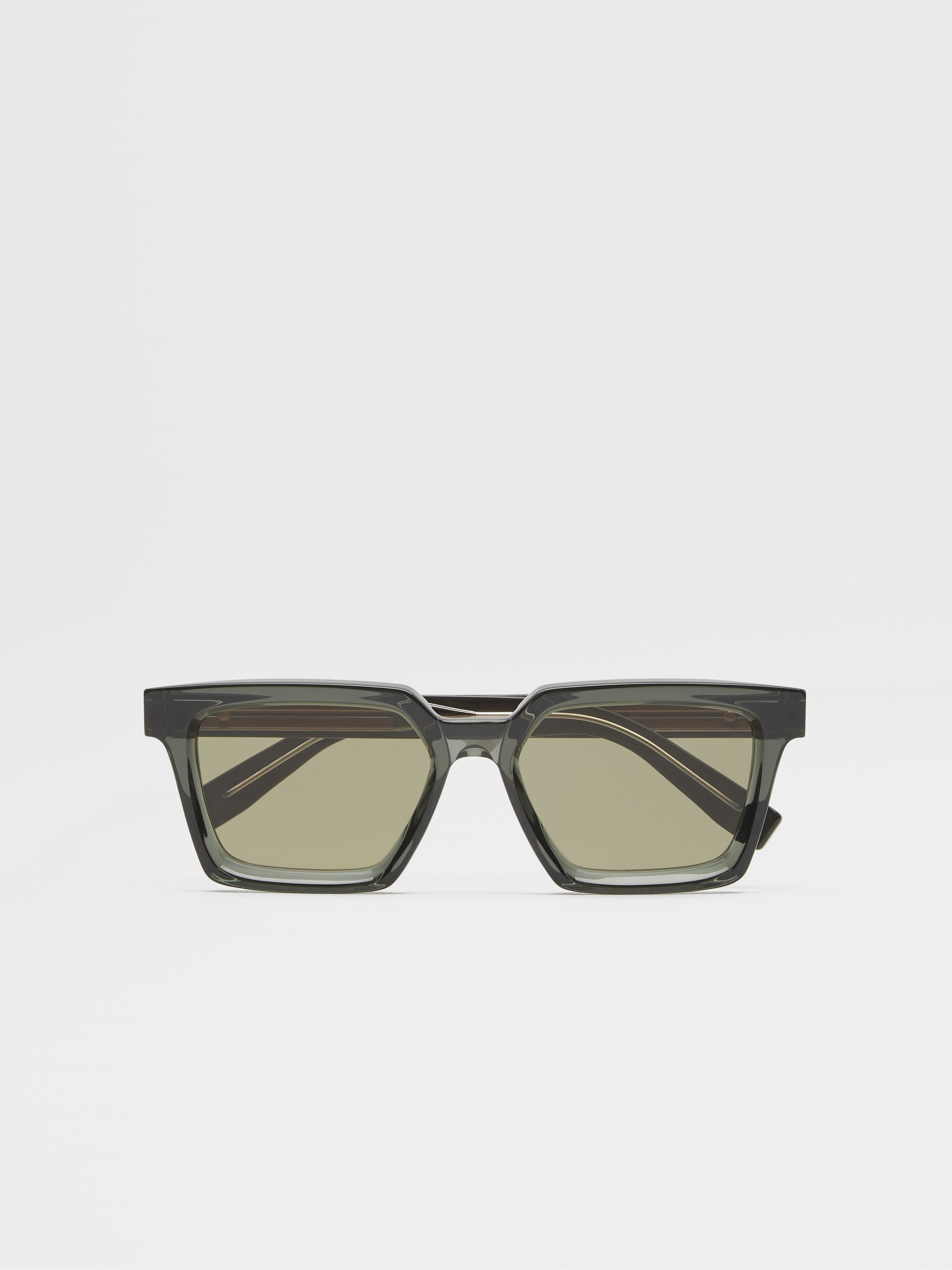 TRANSPARENT GREY ACETATE SUNGLASSES - 1
