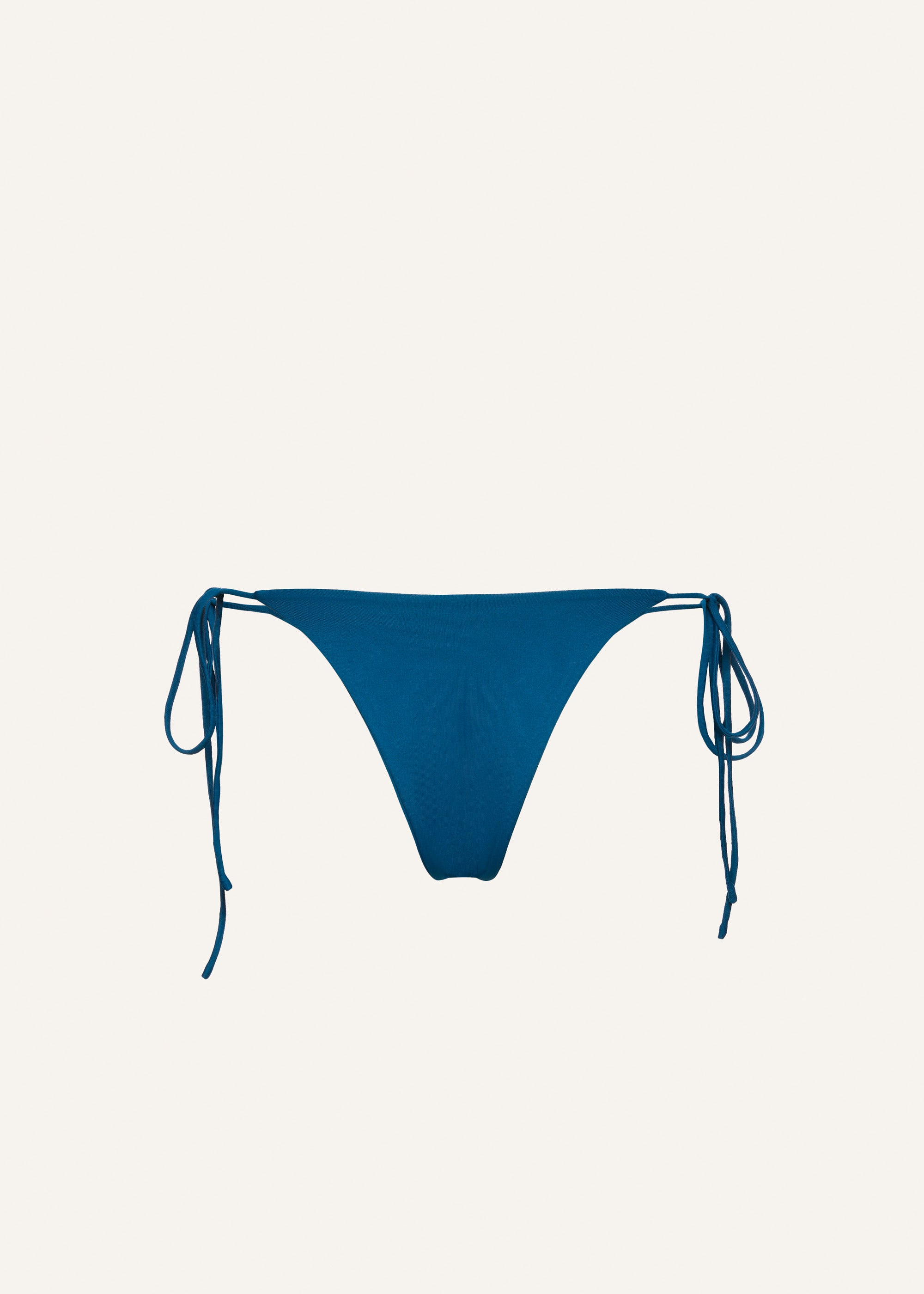 String tie swim bottom in ocean blue - 2