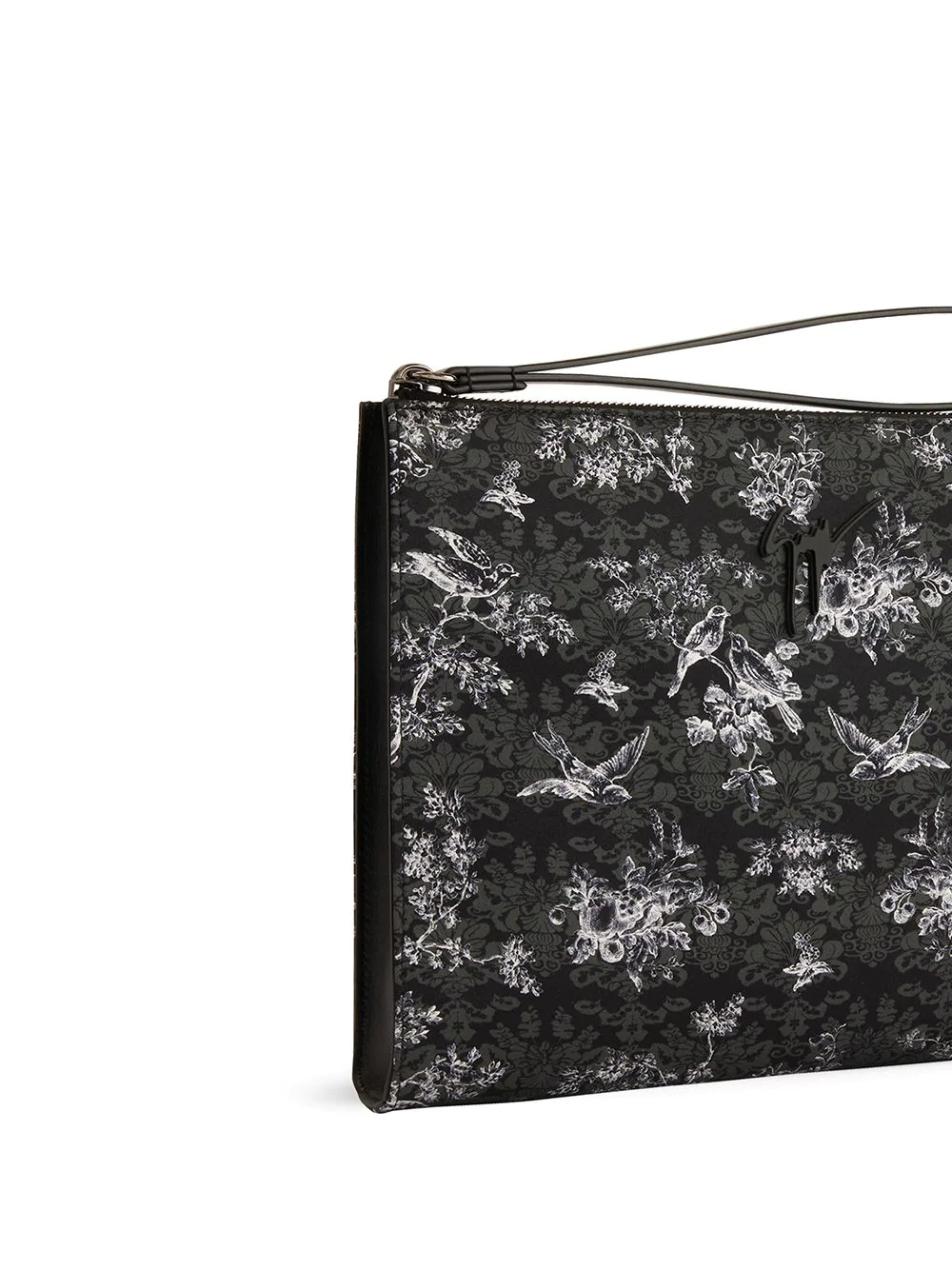 Fabian botanical-print clutch bag - 3