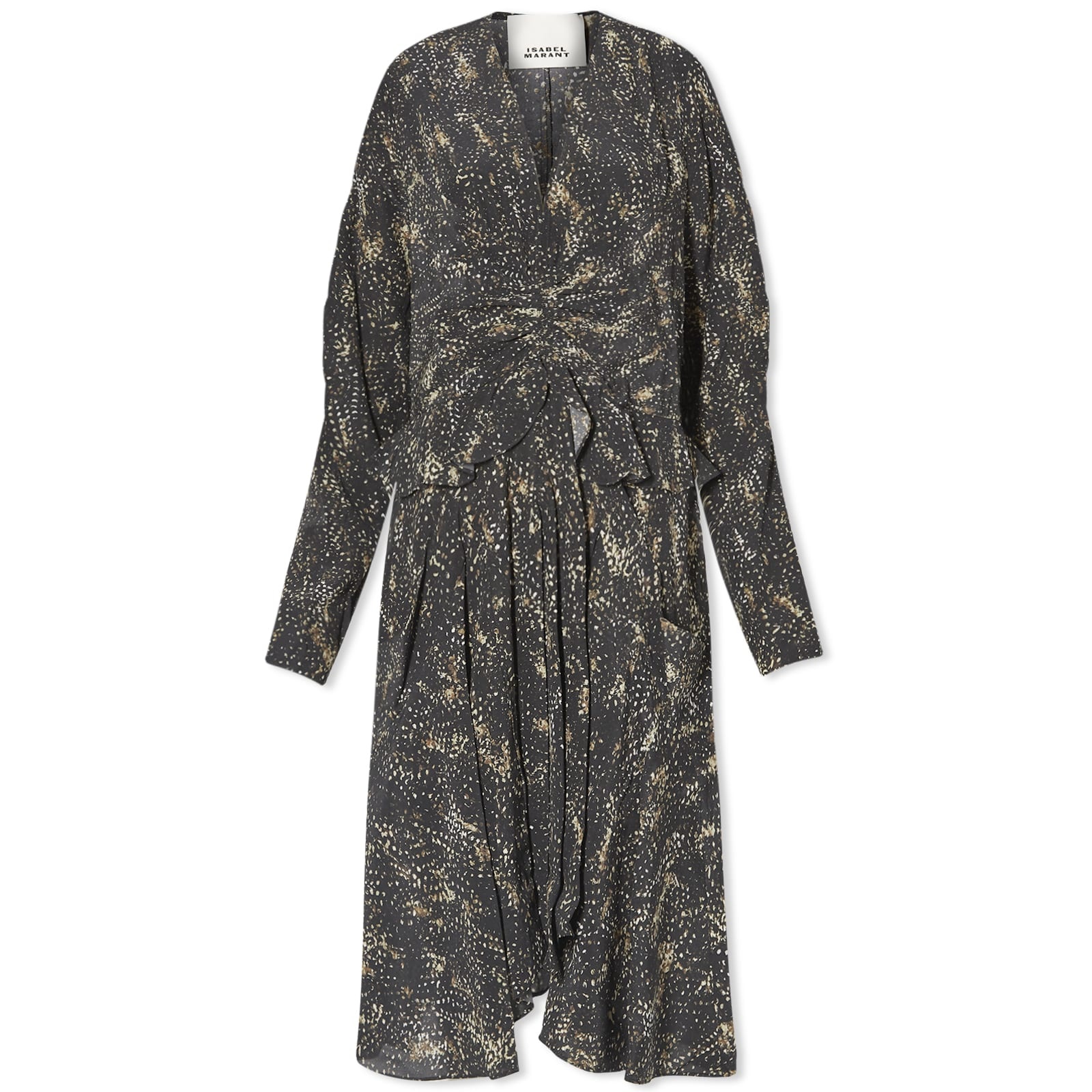 Isabel Marant Isabel Marant Usmara Printed Long Sleeve Dress