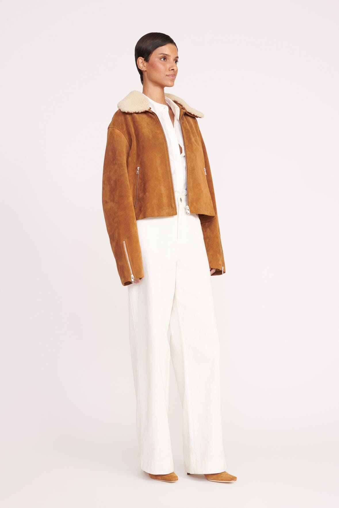 STAUD LENORA JACKET TAN - 4