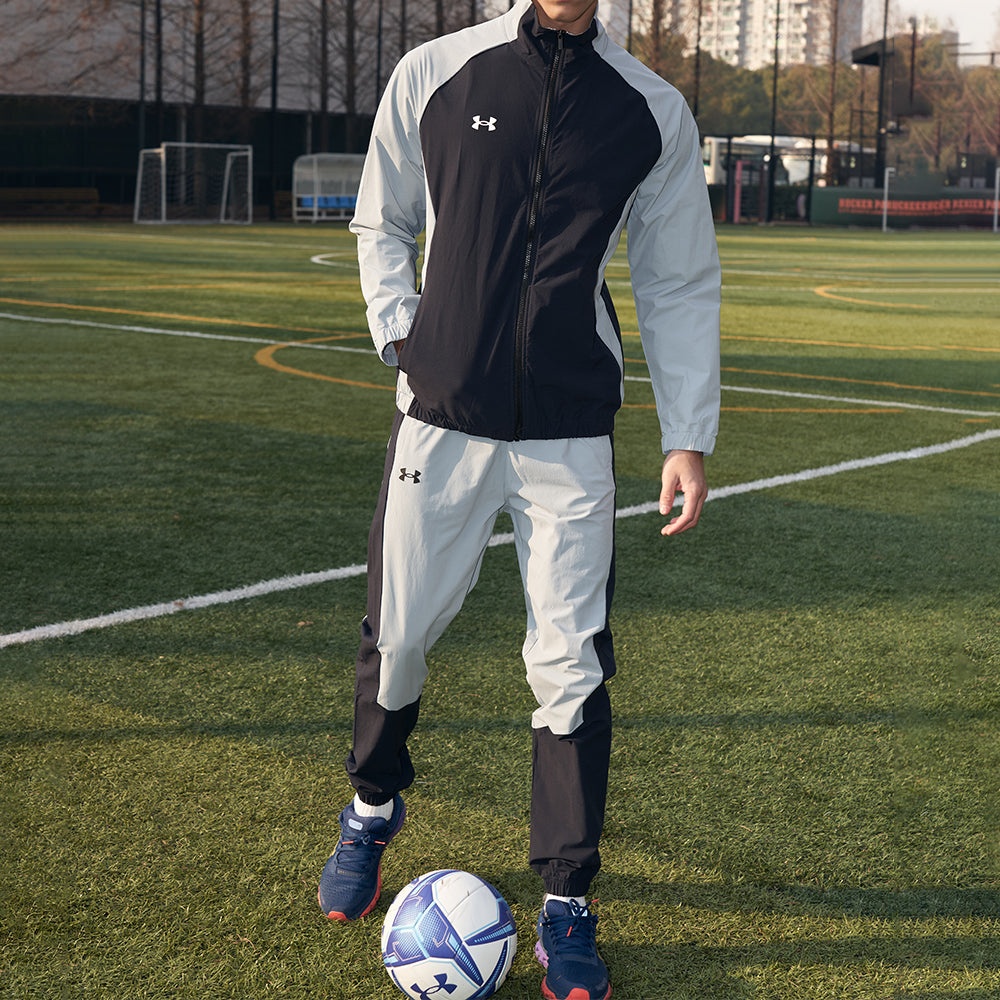 Under Armour Sportstyle Woven Full Zip Jacket 'Black Grey' 22500402-001 - 3