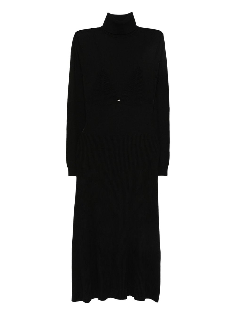 turtleneck ribbed dress 1
