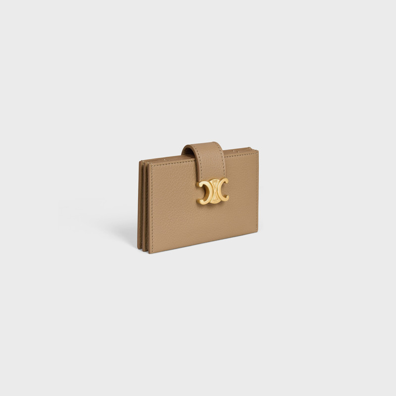 CELINE ACCORDEON CARD HOLDER IN SUPPLE GRAINED CALFSKIN outlook