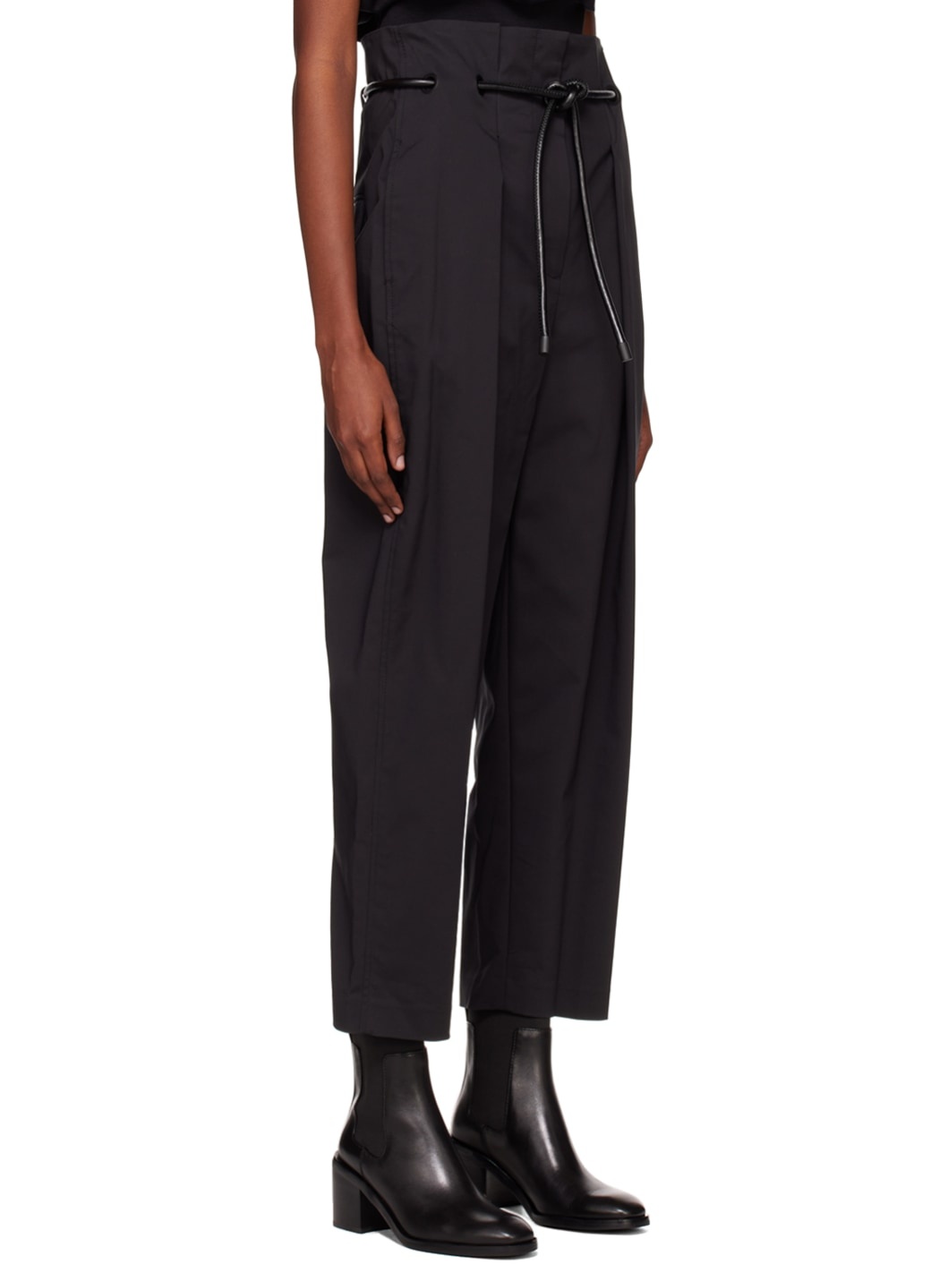 Black Origami Trousers - 3