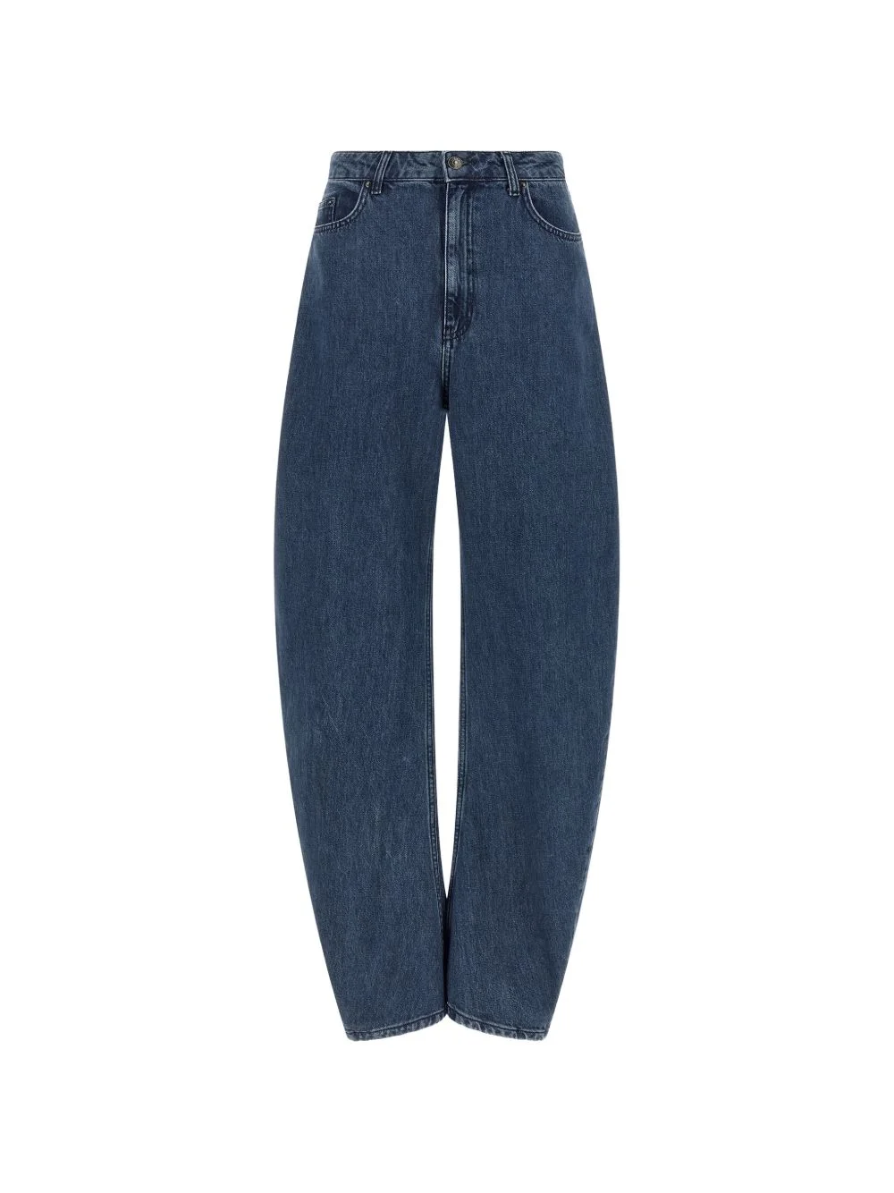 Draped Barrel palazzo jeans - 1