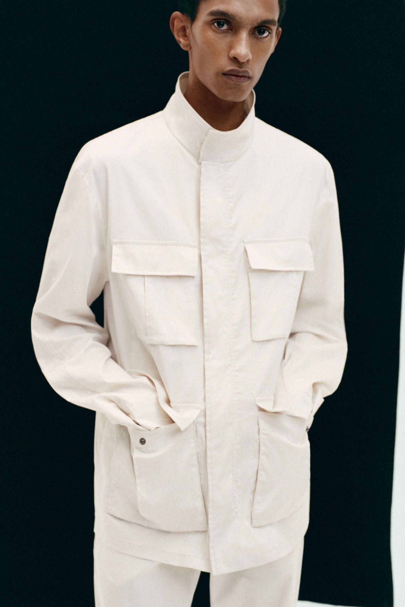 Fieldjacket Errol in Cream - 7