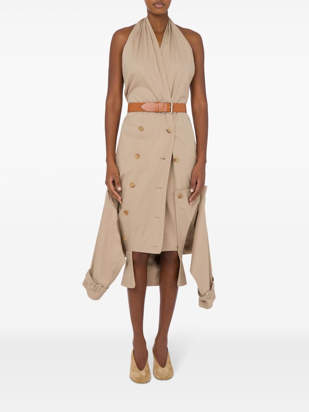 asymmetric midi dress - 2