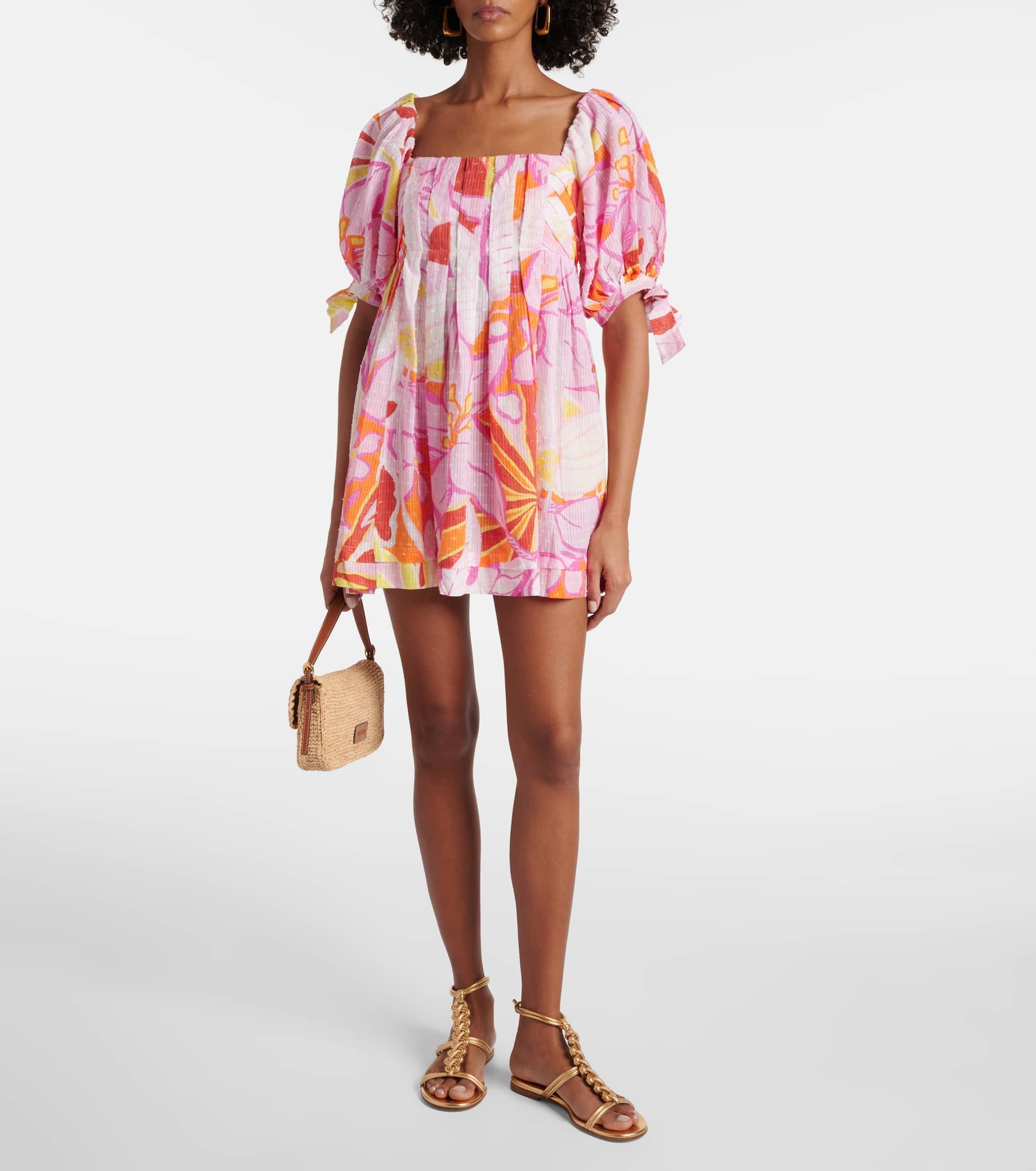 Catalina printed cotton minidress - 2