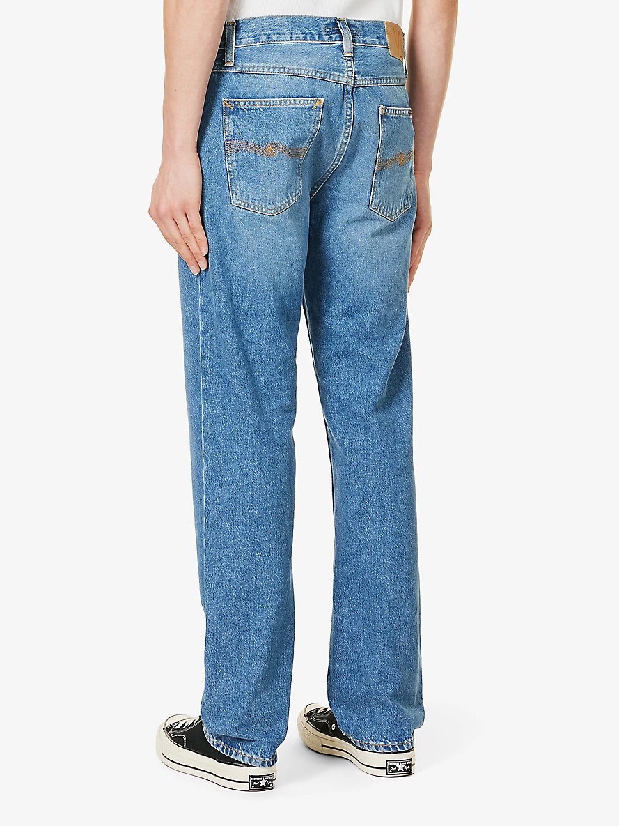 Gritty Jackson straight-leg mid-rise jeans - 4