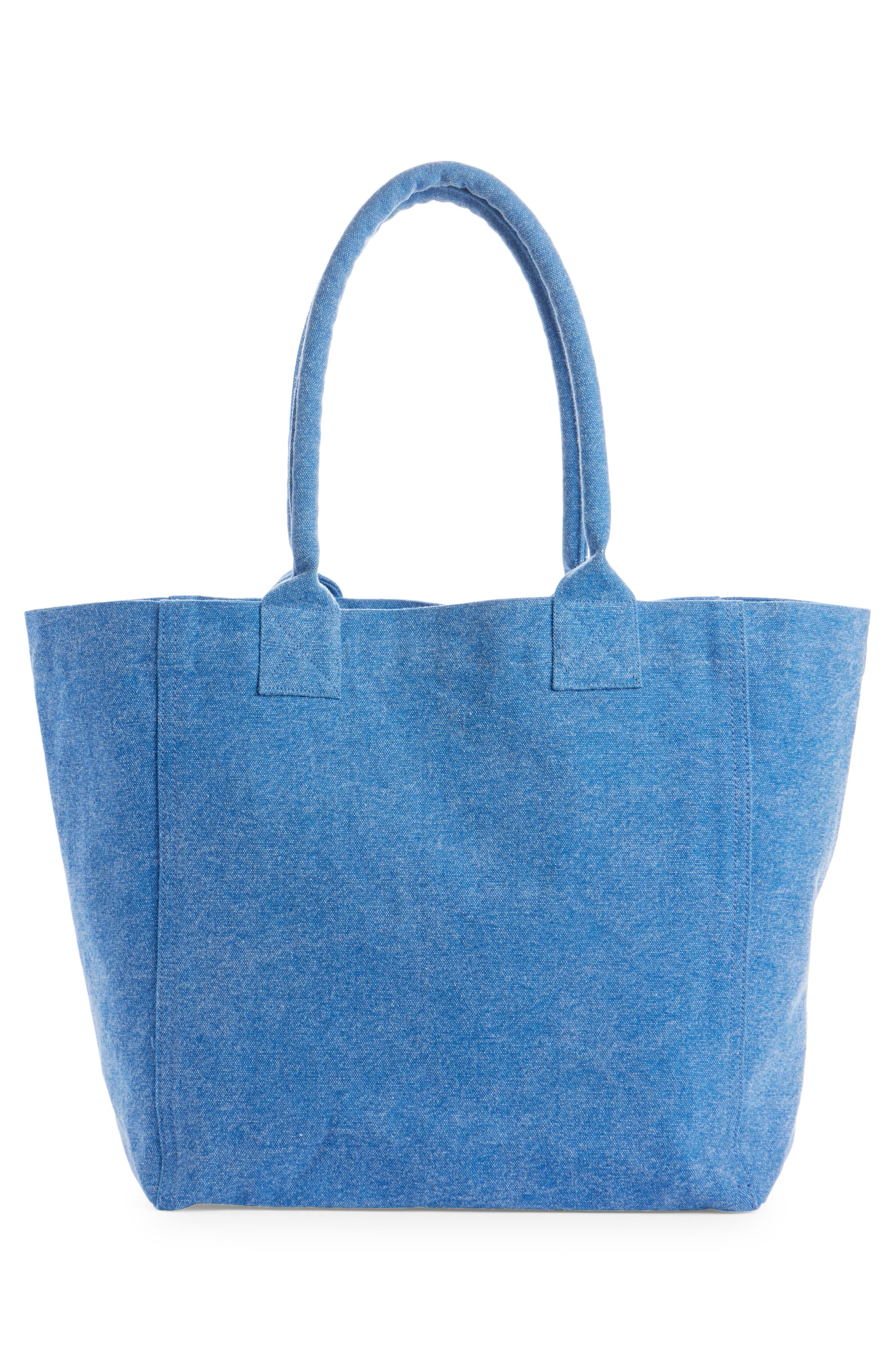 Isabel Marant Small Yenky Embroidered Logo Tote in Blue at Nordstrom - 3