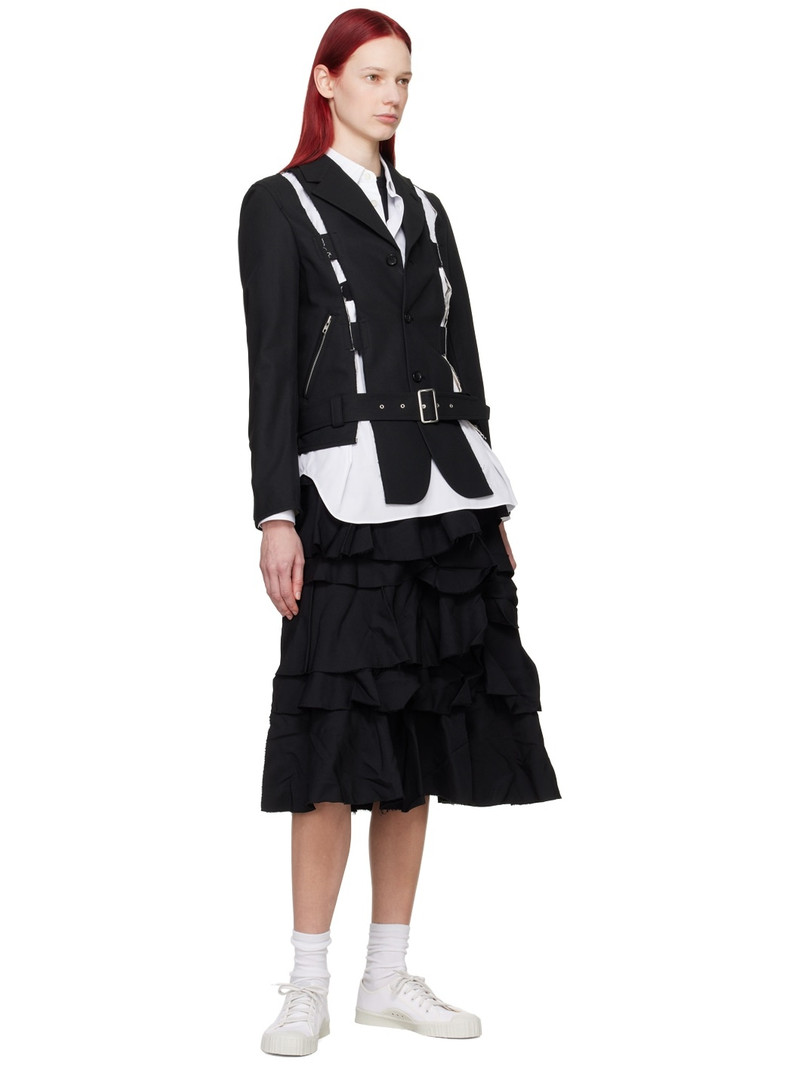BLACK COMME des GARÇONS White Cutout Shirt outlook