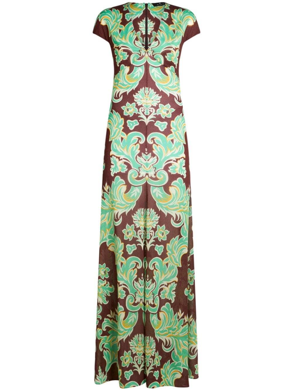 graphic-print jersey dress - 1