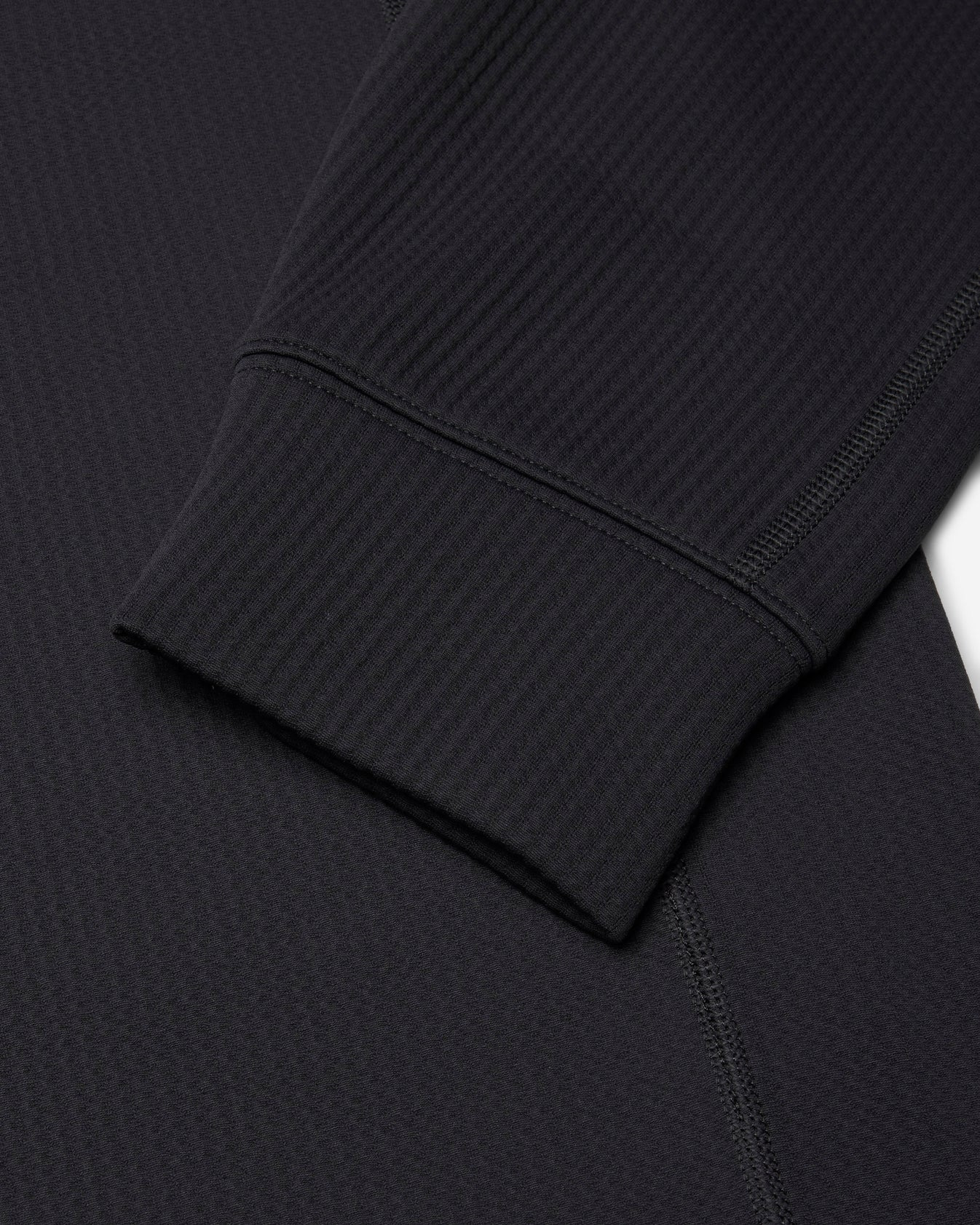 Double Knit Rally Quarter Zip Black - 4