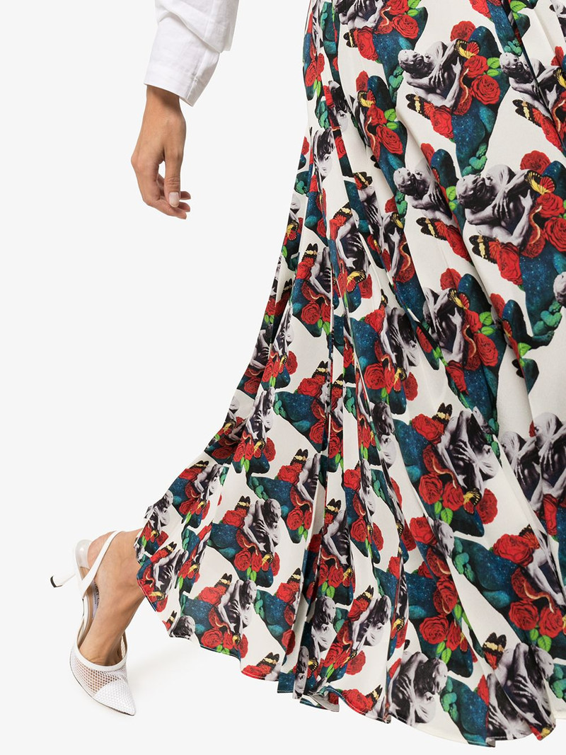 x Undercover Lovers print pleated skirt 5