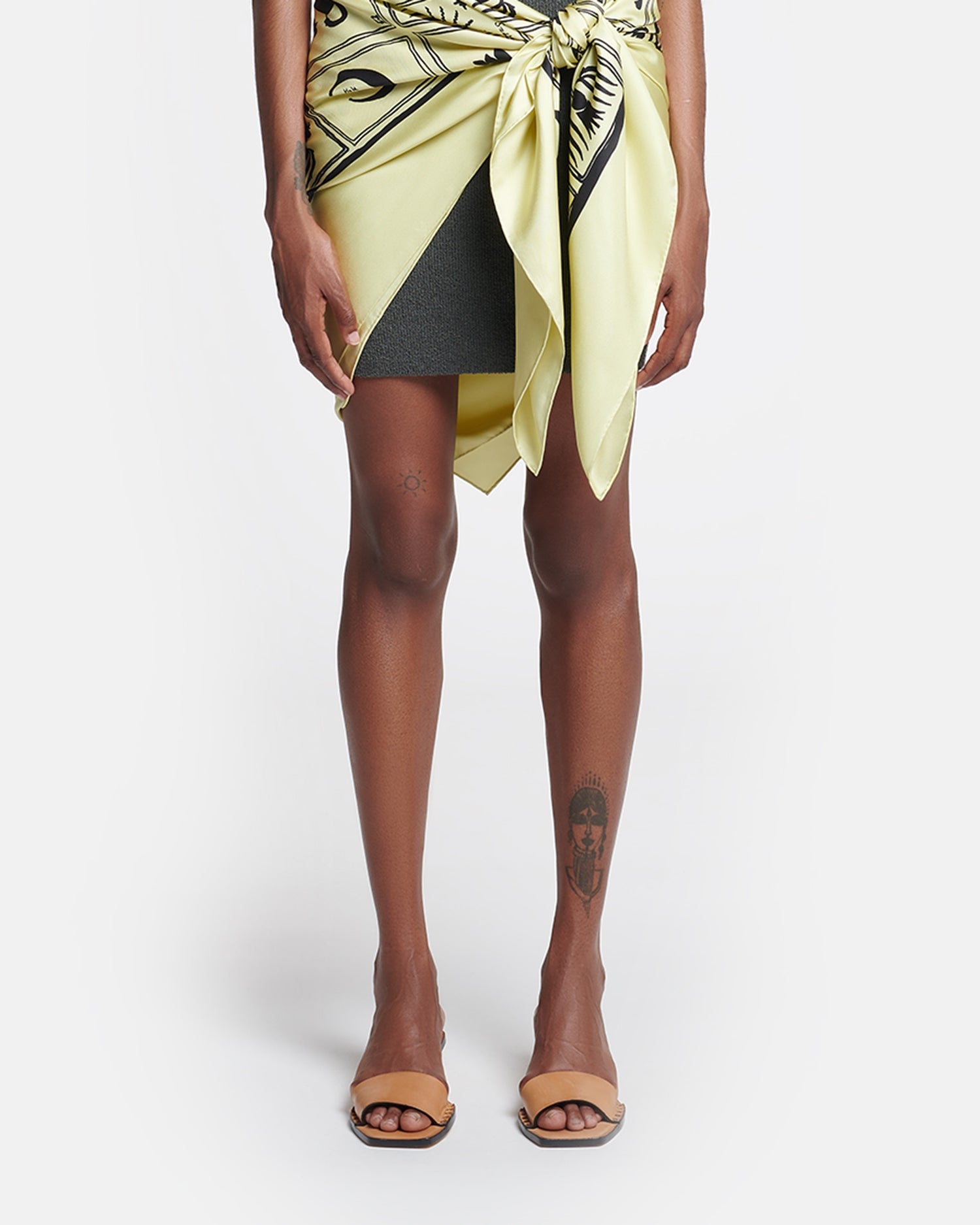 Printed Silk Scarf - 7