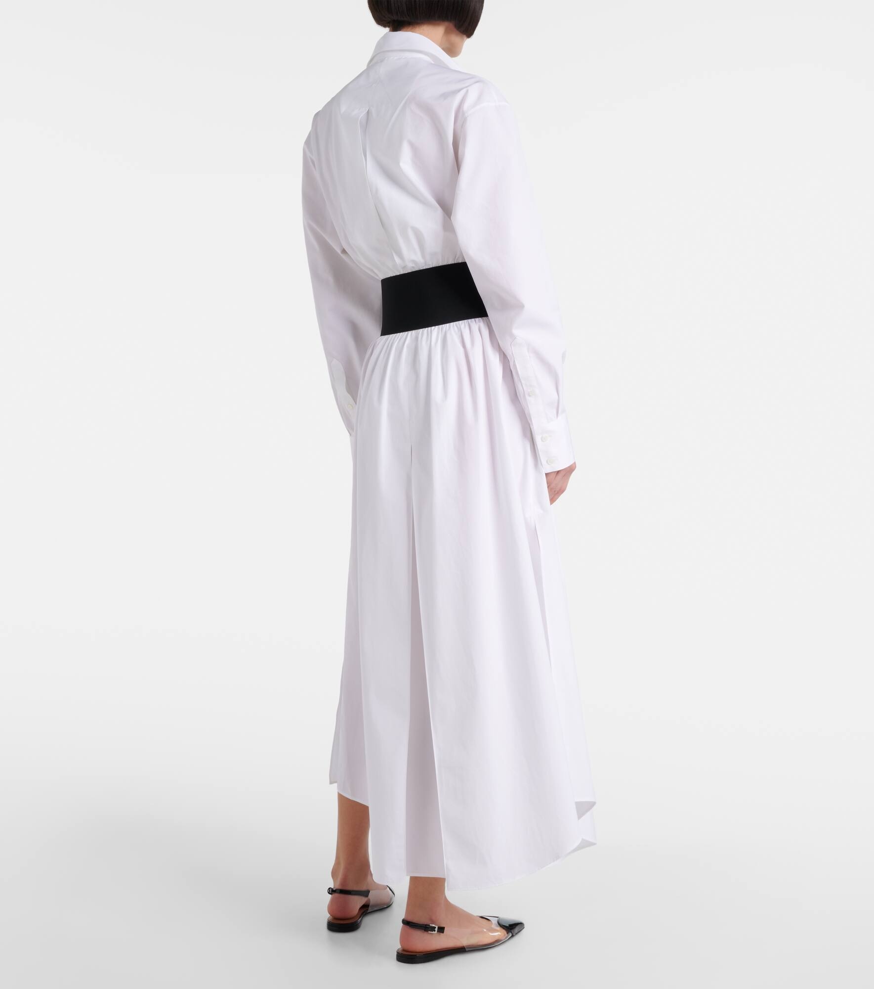Cotton poplin shirt dress - 3