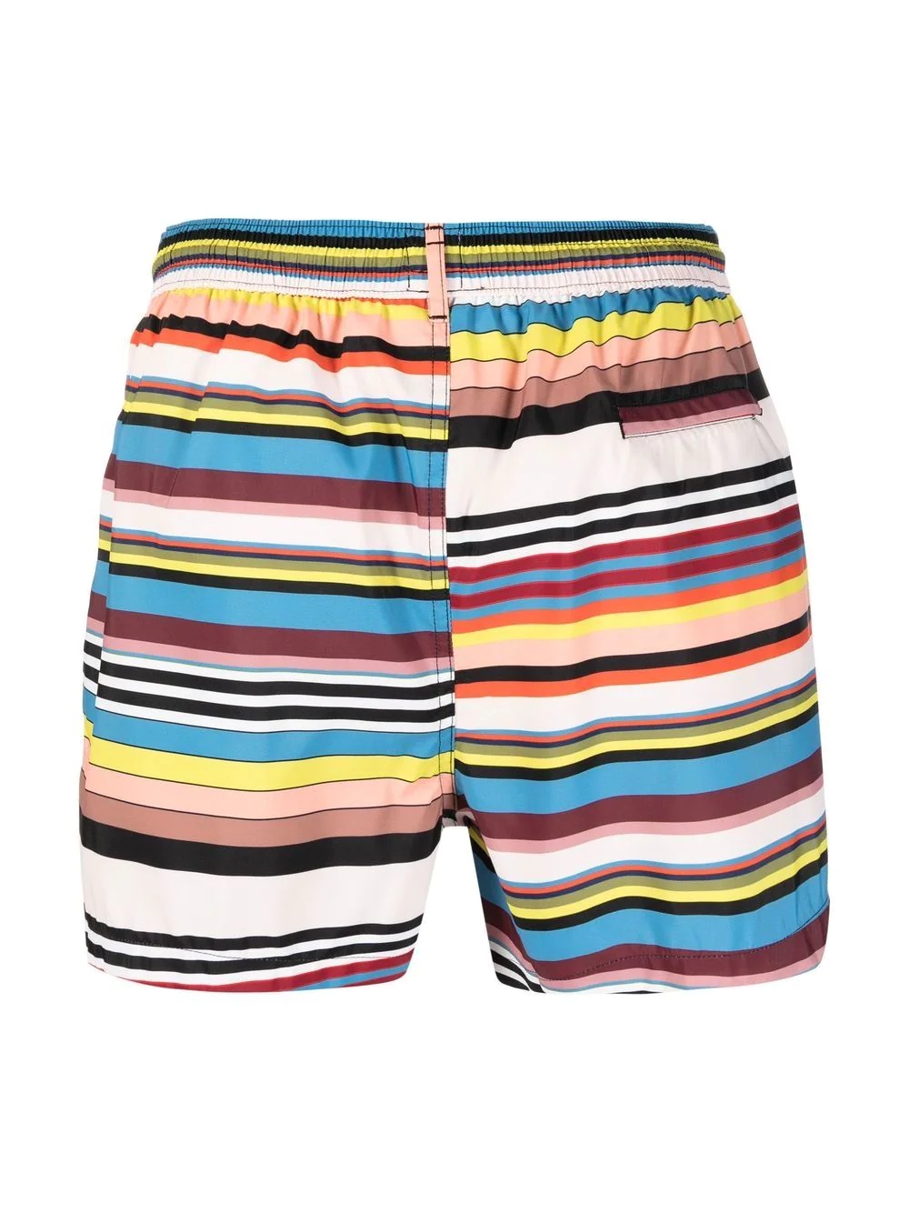 stripe-print three-pocket swim shorts - 2