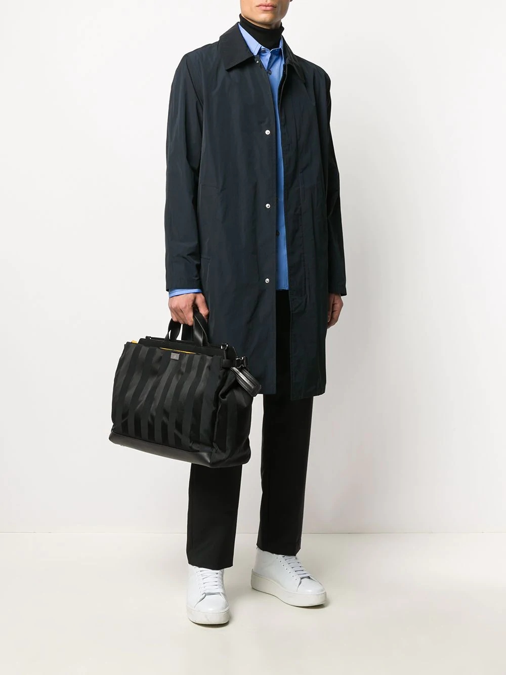 striped holdall bag - 2