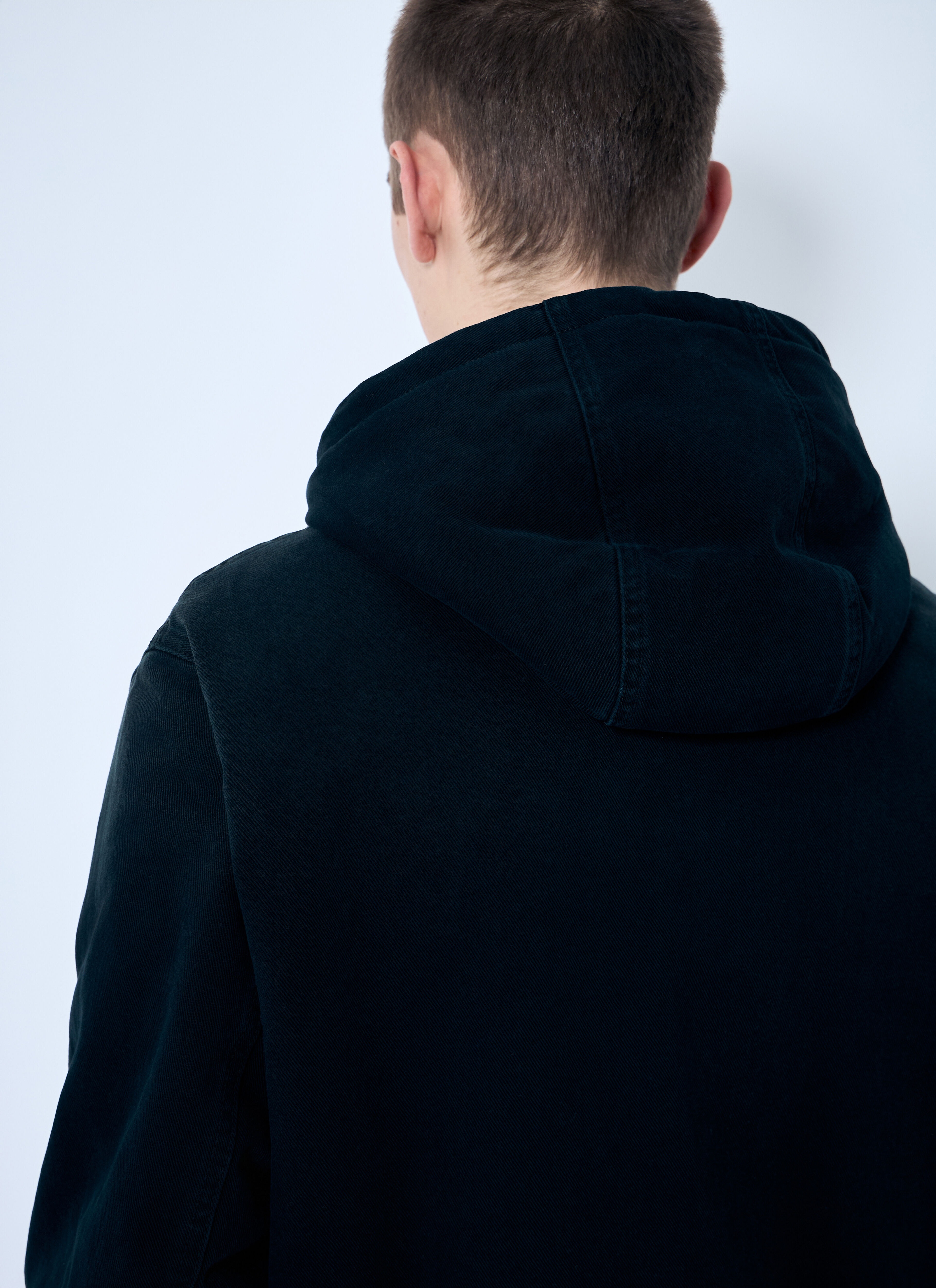 Denim Hooded Jacket - 4