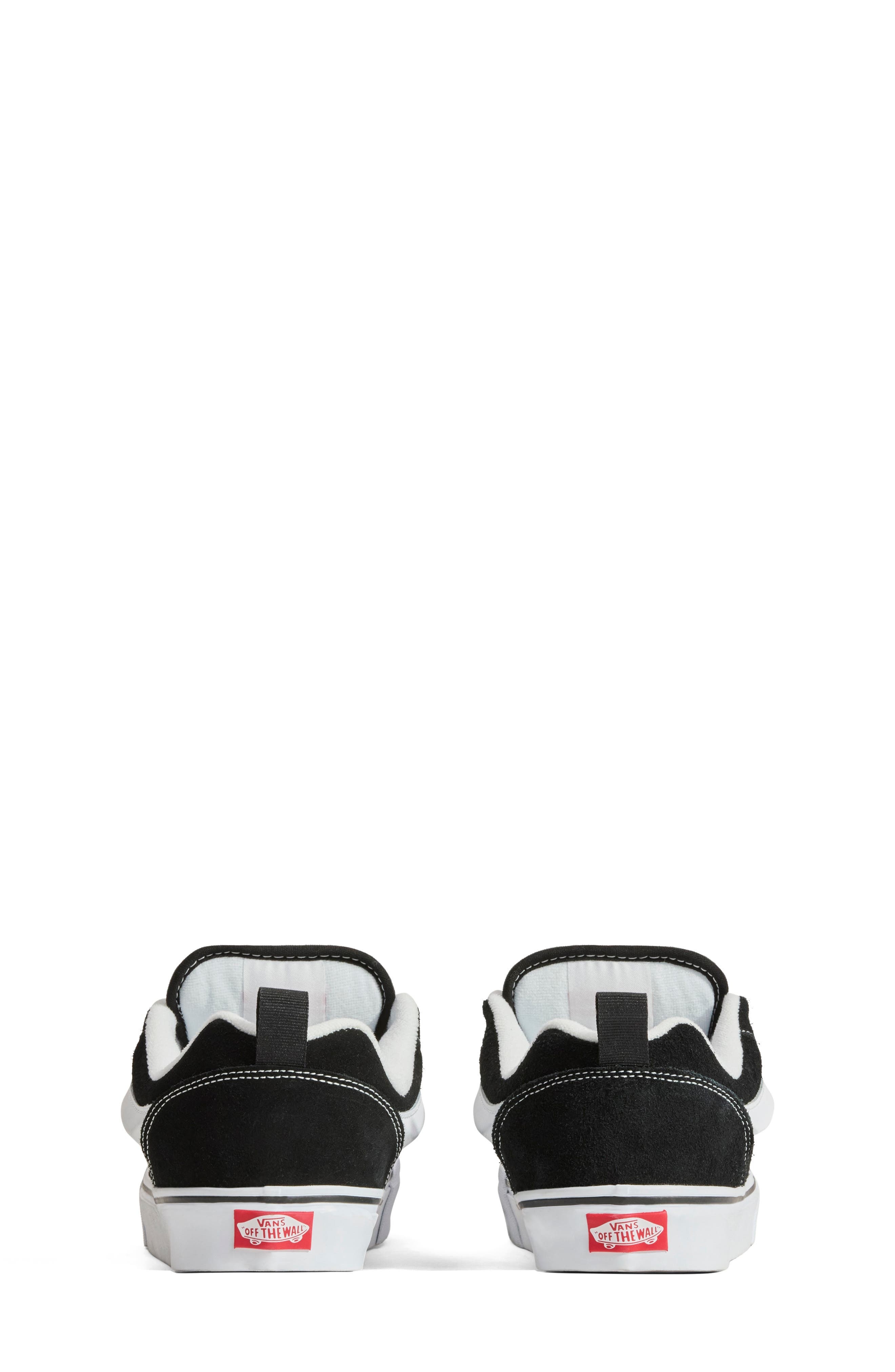 Vans Knu Skool Suede Low Top Sneaker in Black/True White at Nordstrom - 3