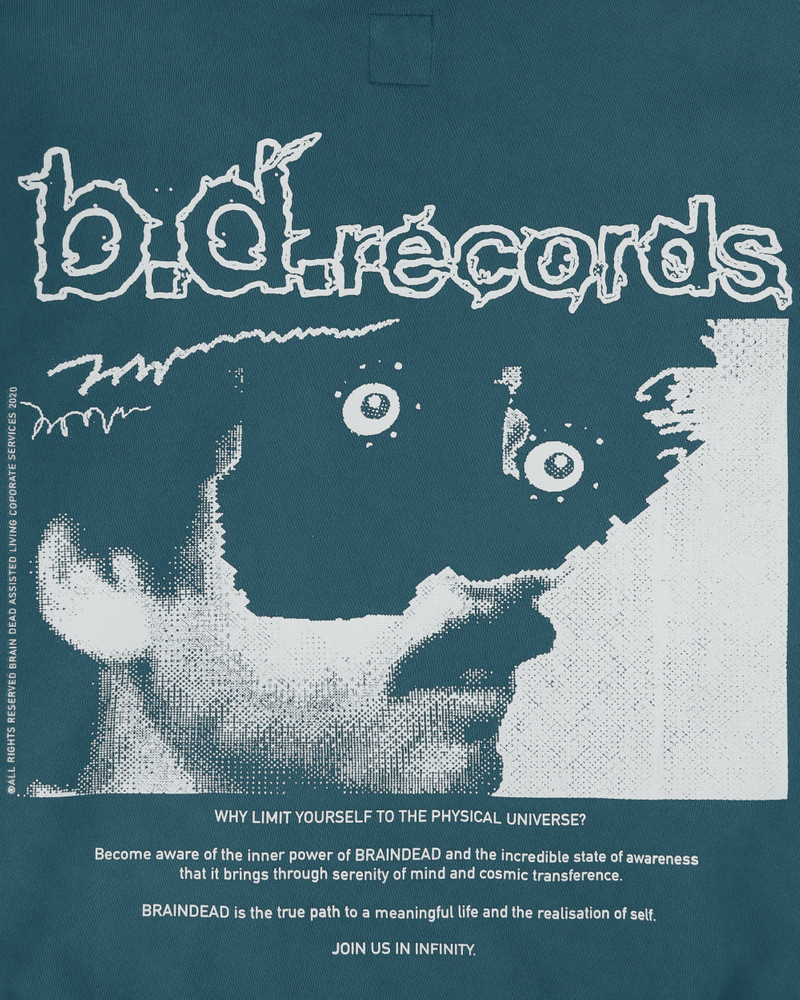 Psycho Meditation Hooded Sweatshirt Blue 4