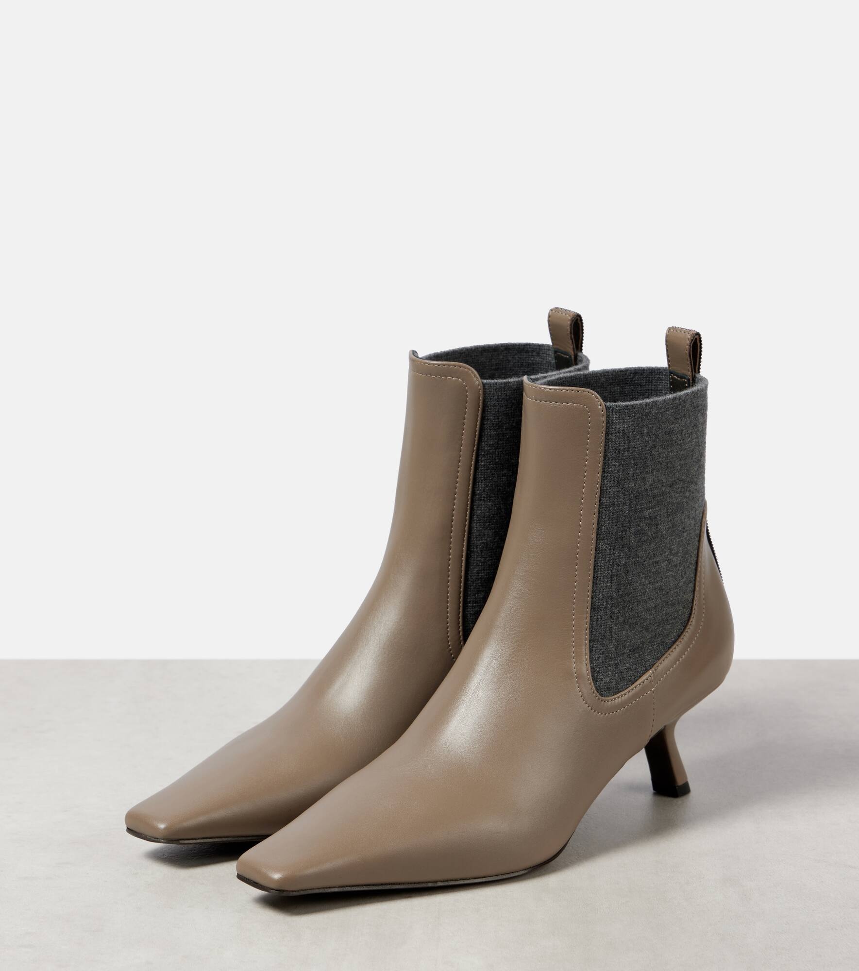 Leather ankle boots - 5