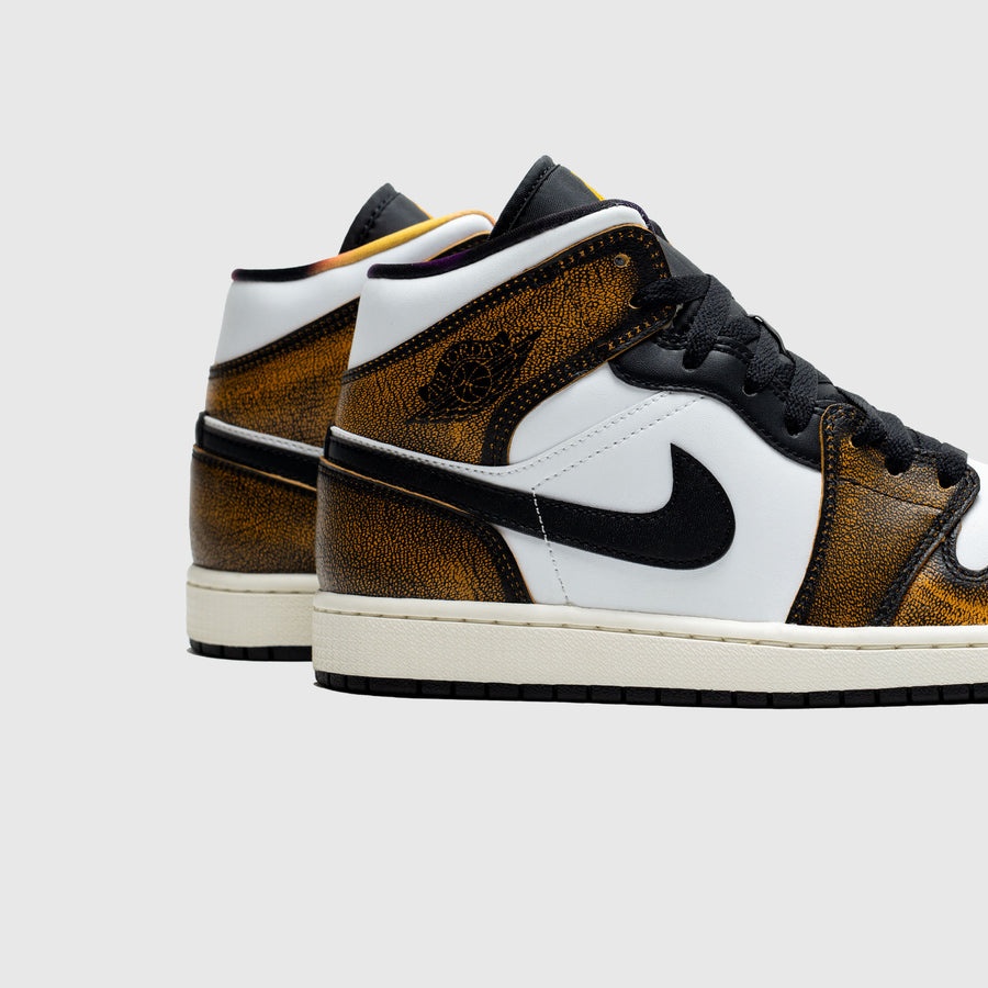 AIR JORDAN 1 MID SE "ORANGE WEAR AWAY" - 5