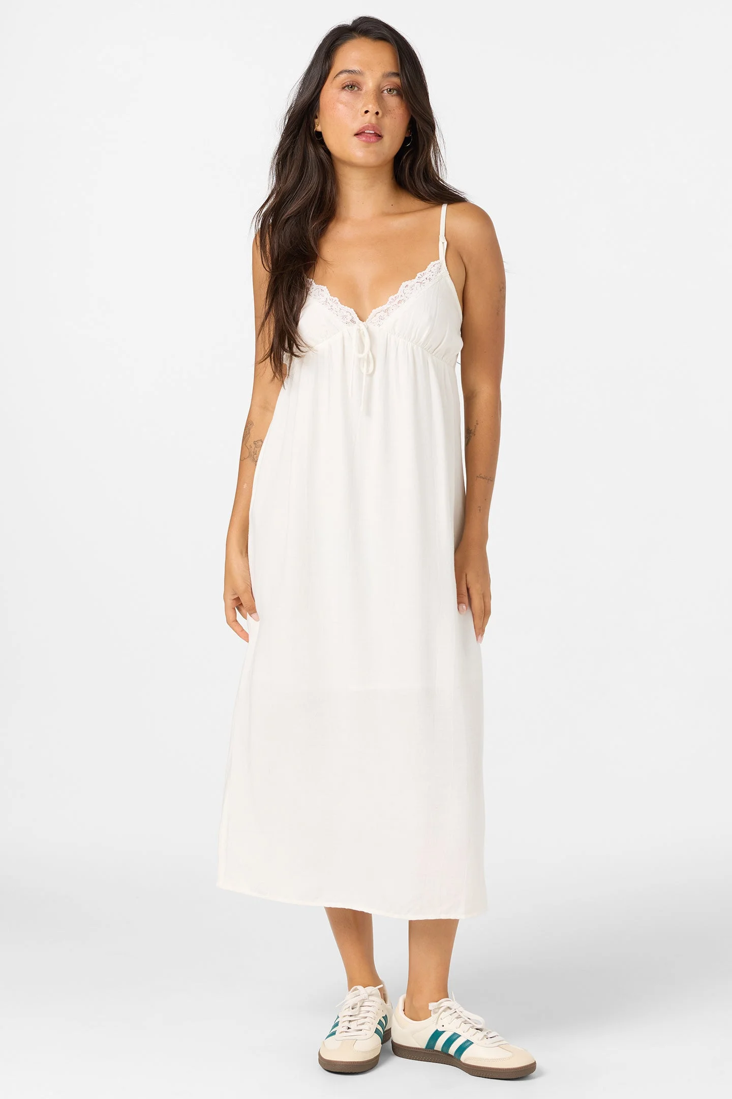 Dayna Solid Midi Dress - 1