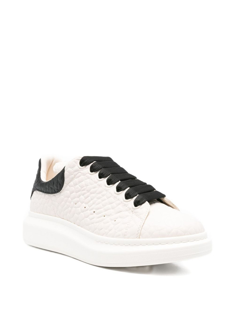 Alexander McQueen Oversized textured leather sneakers outlook